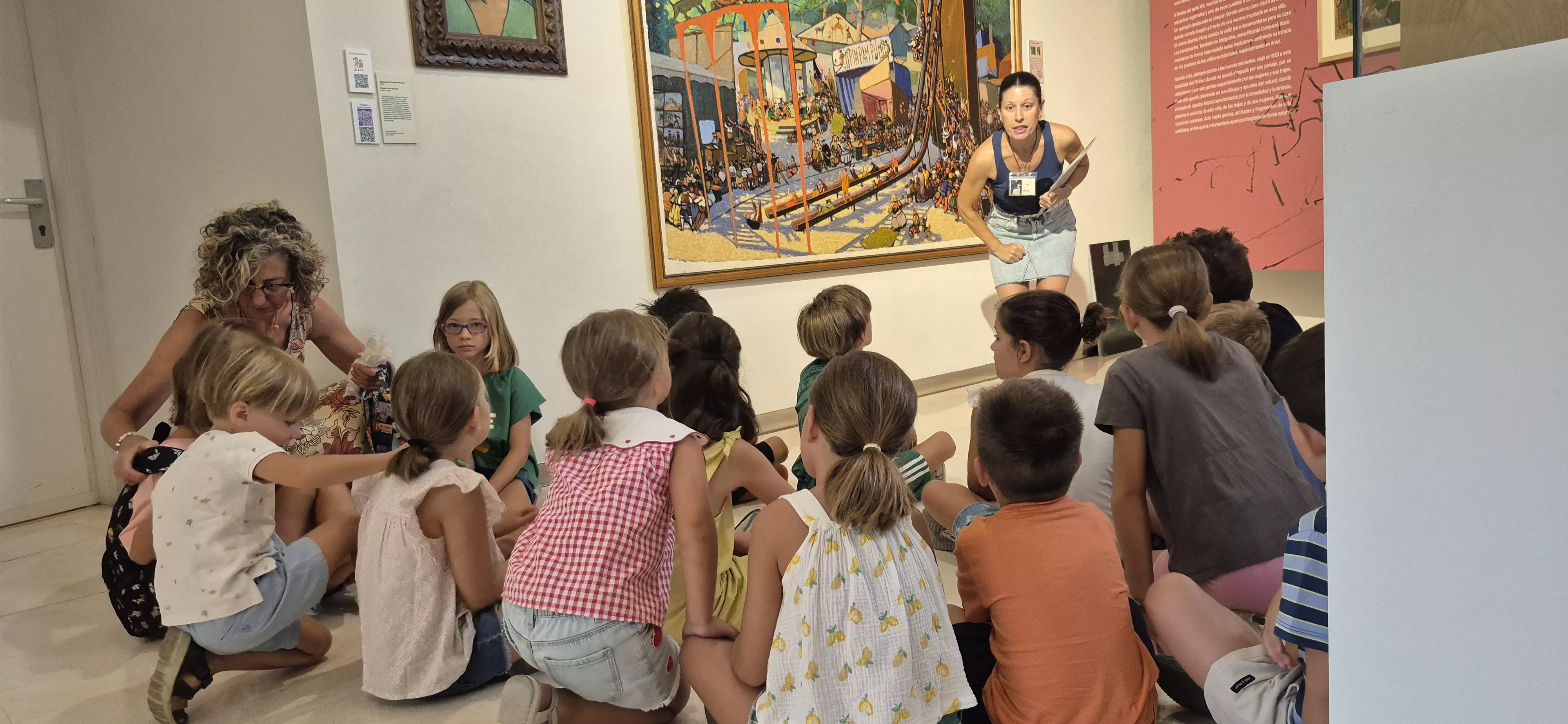 Taller sobre Ramón Acín en el Museo de Huesca. Foto Myriam Martínez