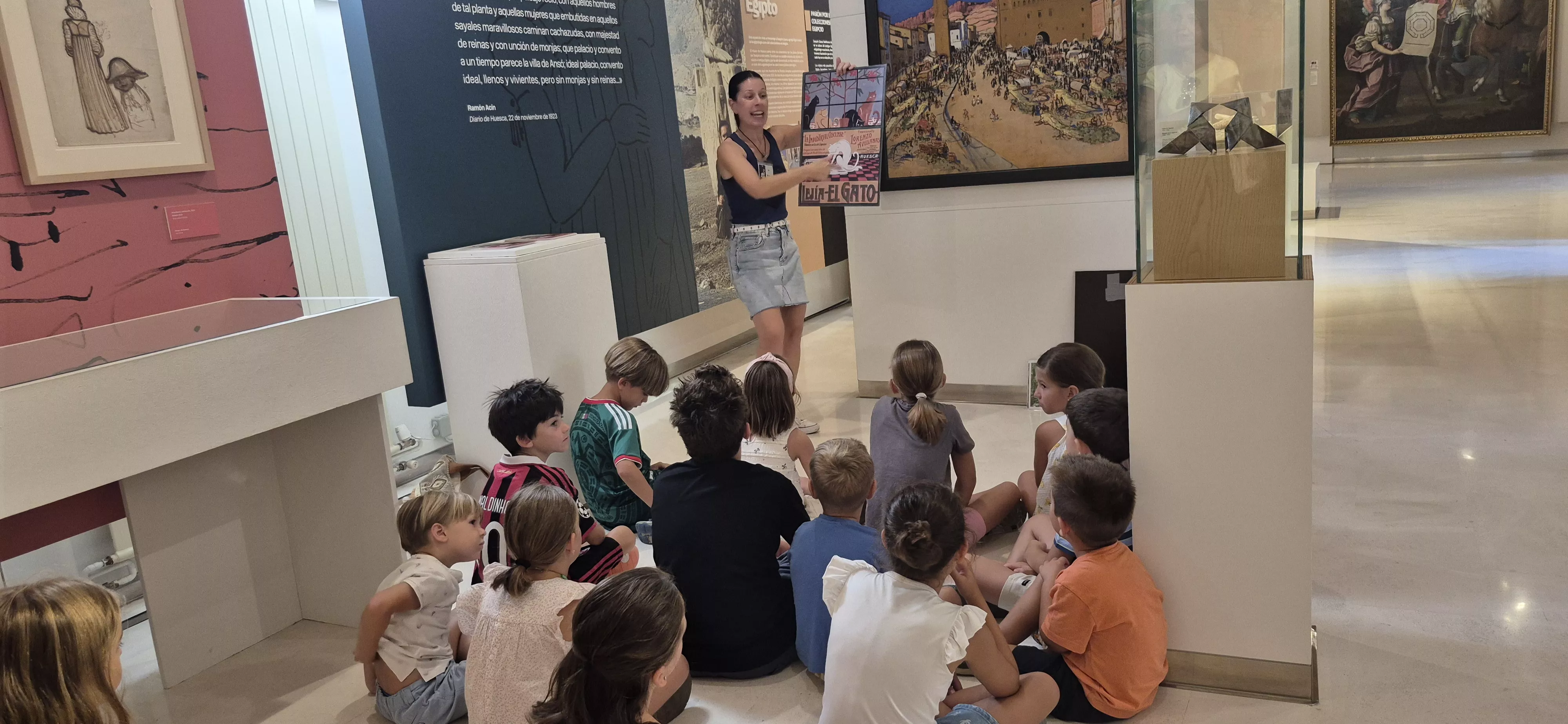 Taller sobre Ramón Acín en el Museo de Huesca. Foto Myriam Martínez