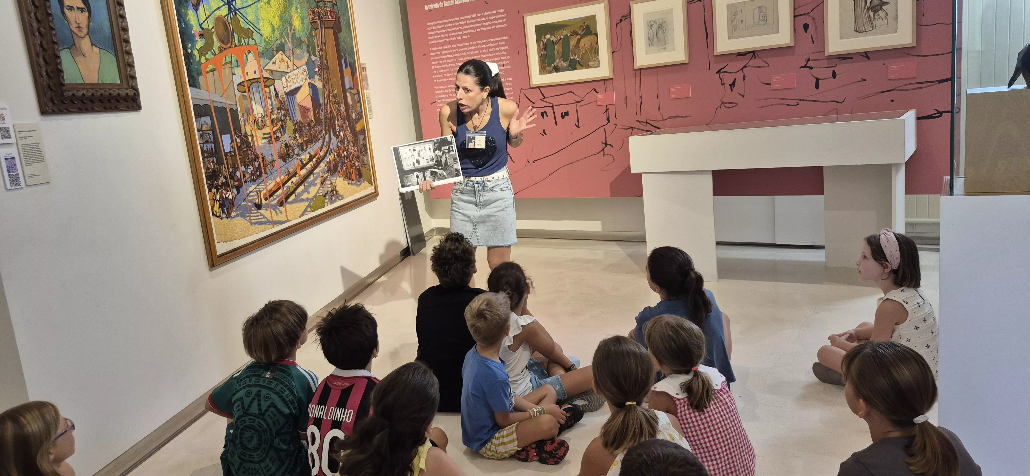 Taller sobre Ramón Acín en el Museo de Huesca. Foto Myriam Martínez