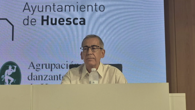 Carlos Garcés. es el autor del libro Danzantes de Huesca. Foto Myriam Martínez Carlos Garcés. es el autor del libro Danzantes de Huesca. Foto Myriam Martínez
