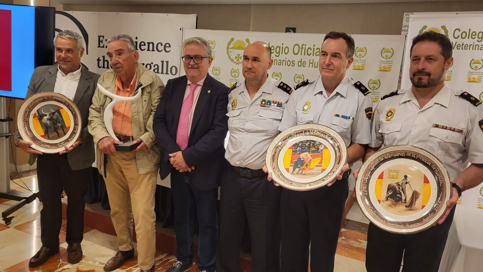 Teo Sánchez, Modesto Fraile, Fernando Carrera, Luis Fernando Ascaso, Gabriel Atarés y José Manuel Usieto