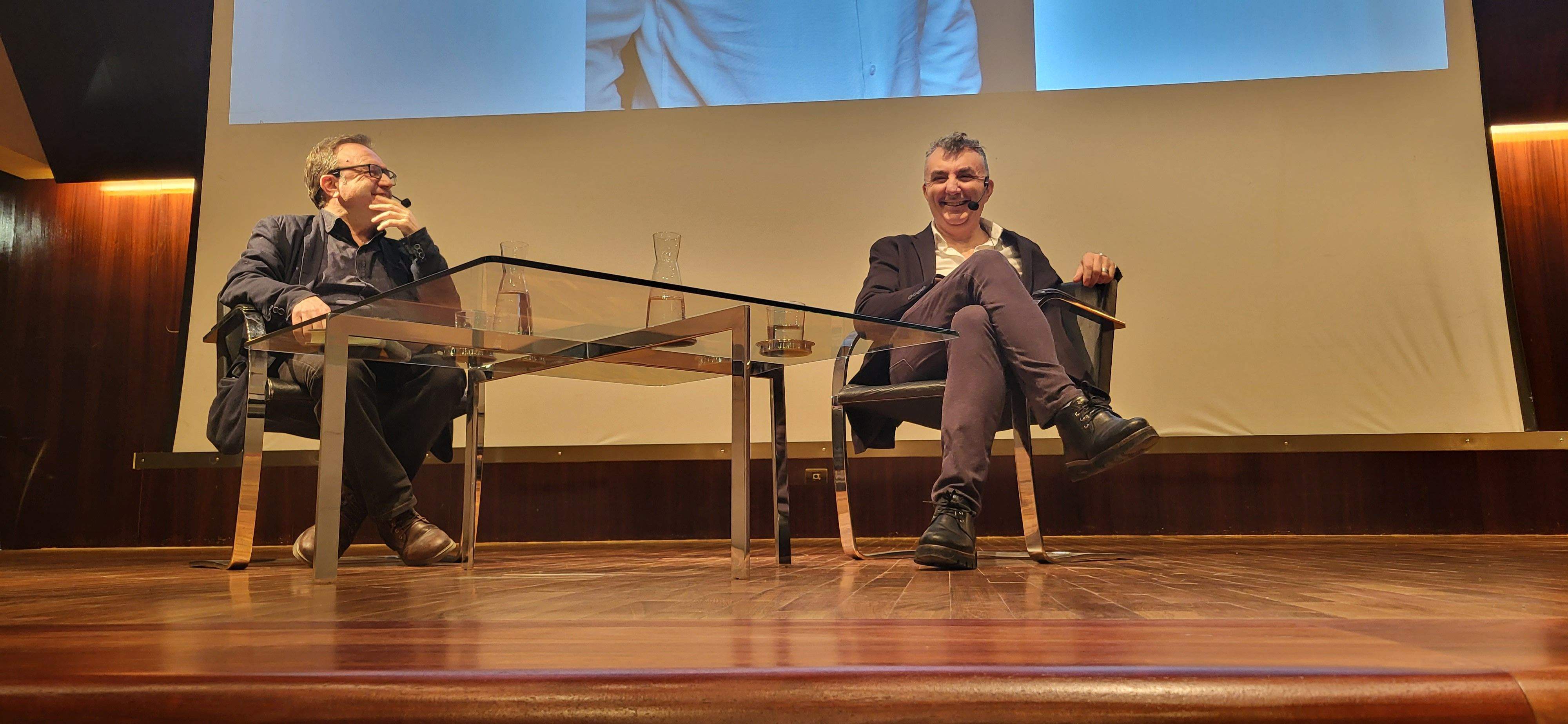 José Domingo Dueñas y Manuel Vilas. Foto Myriam Martínez