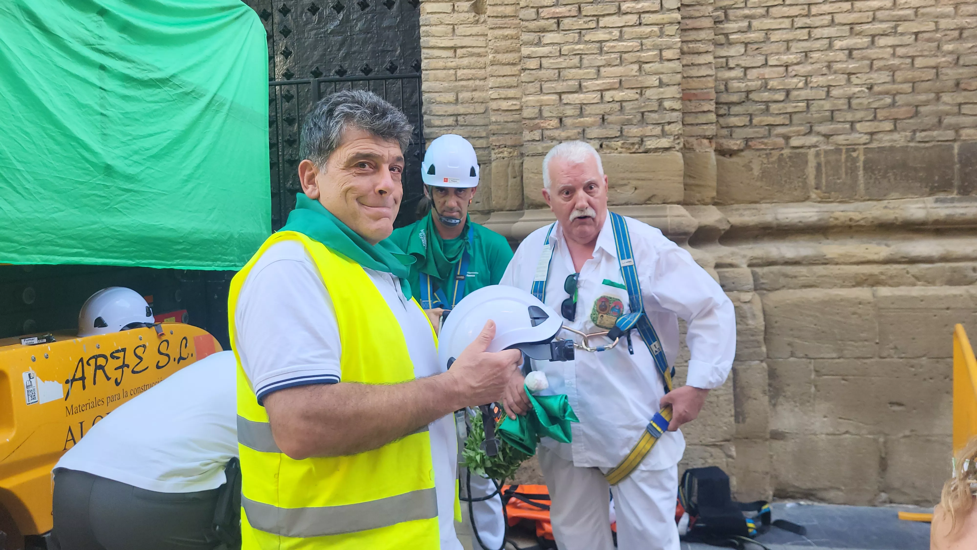 Saludo al Santo protagonizado por Carlos Jalle. Foto Mercedes Manterola