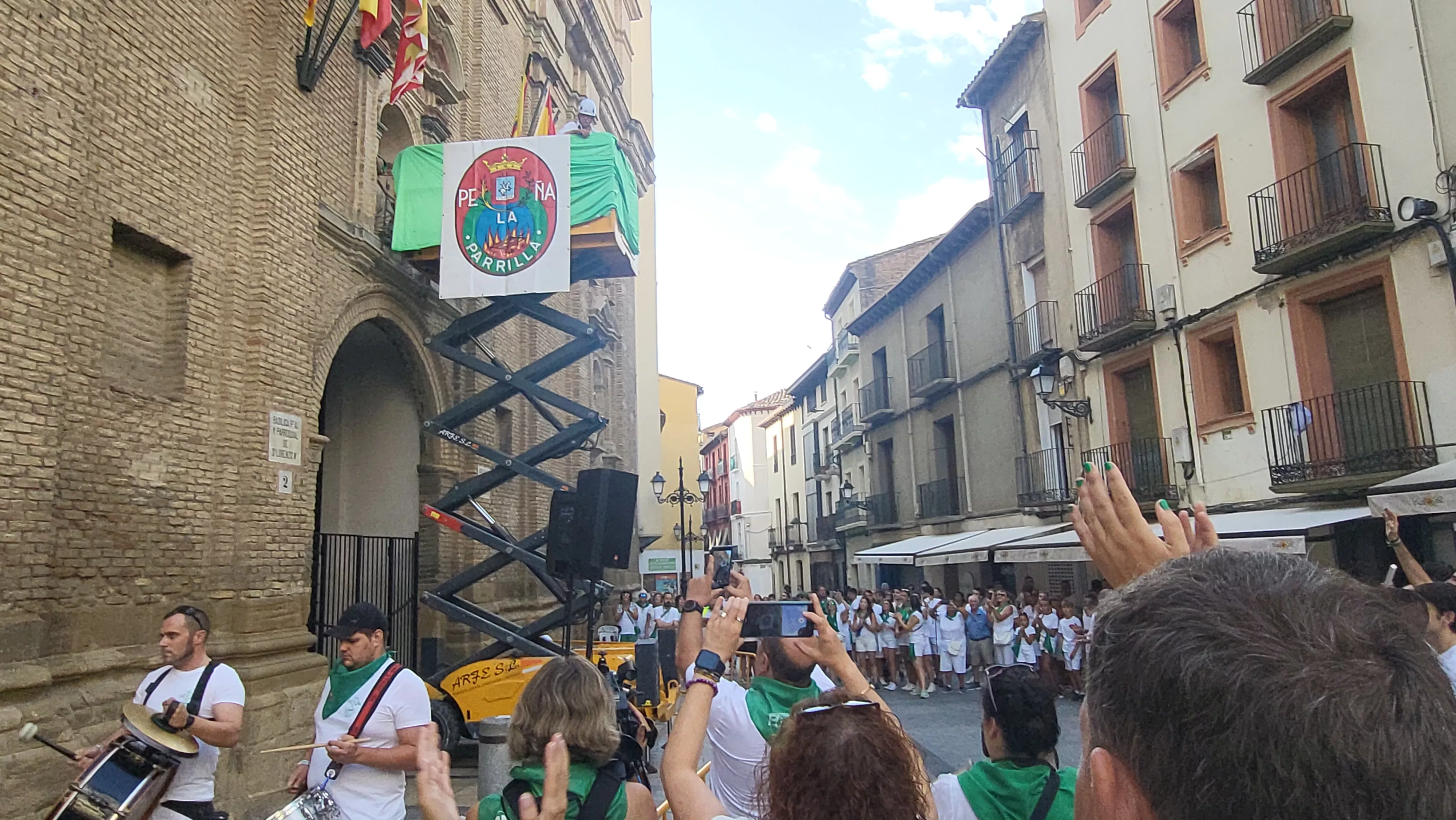 Saludo al Santo protagonizado por Carlos Jalle. Foto Mercedes Manterola