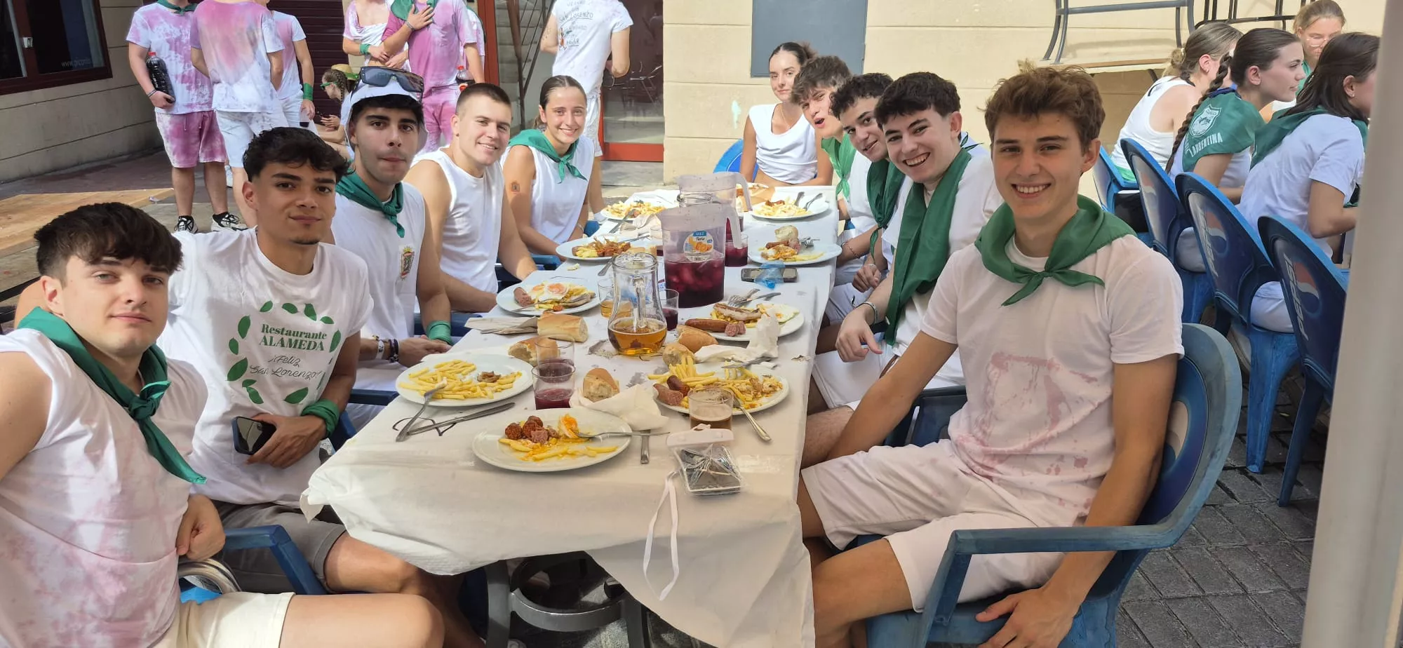 Almuerzo de San Lorenzo. Foto Myriam Martínez