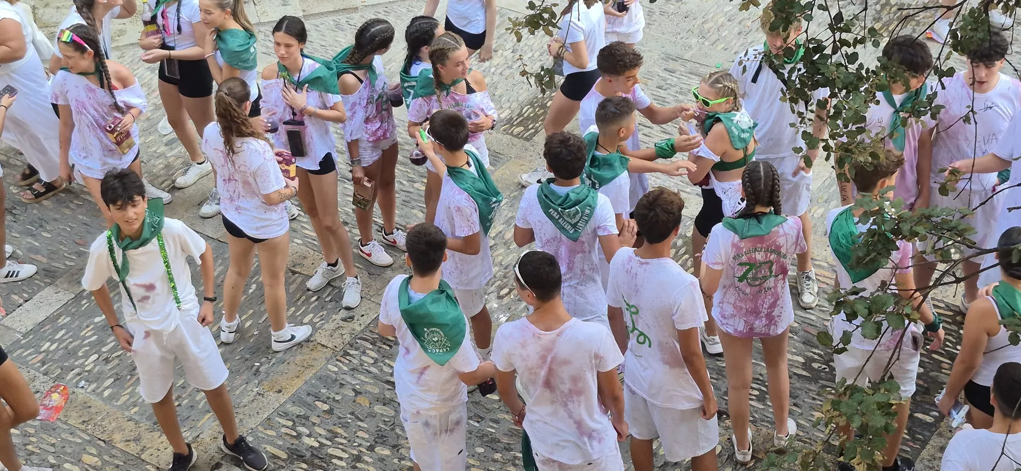 Cohete anunciador de las fiestas de San Lorenzo 2026. Foto Myriam Martínez