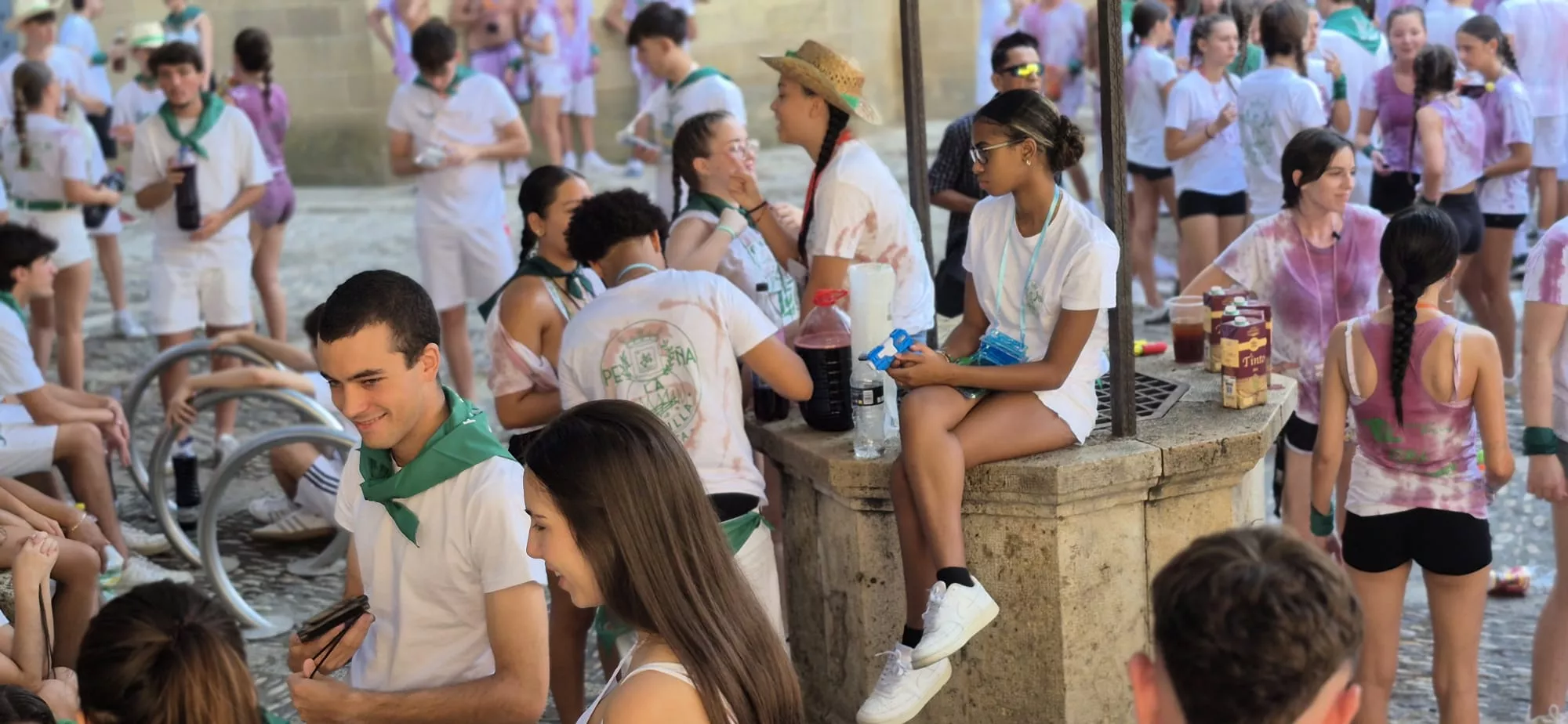 Cohete anunciador de las fiestas de San Lorenzo 2026. Foto Myriam Martínez