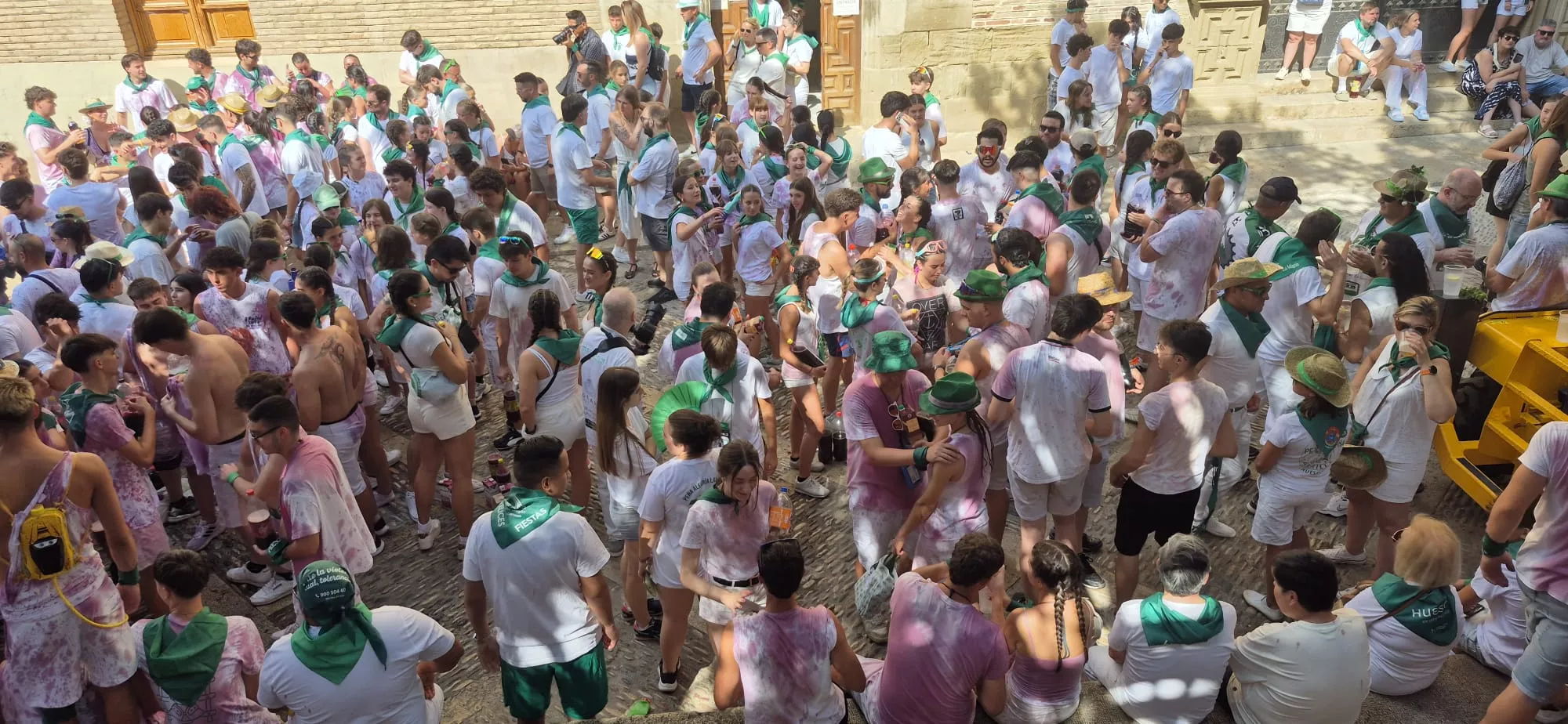 Cohete anunciador de las fiestas de San Lorenzo 2026. Foto Myriam Martínez