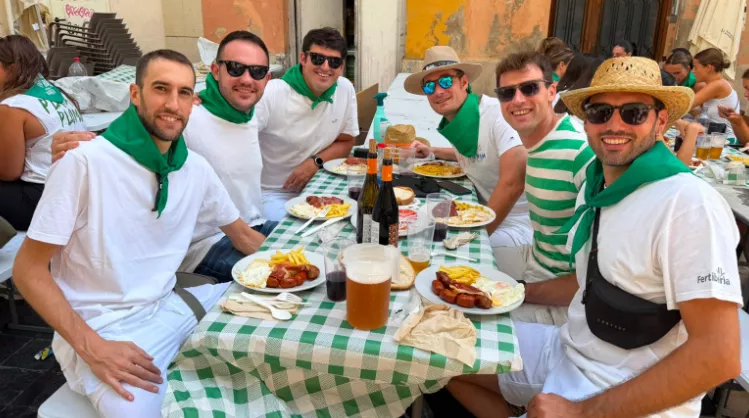 Almuerzo de San Lorenzo. Foto A. Mora