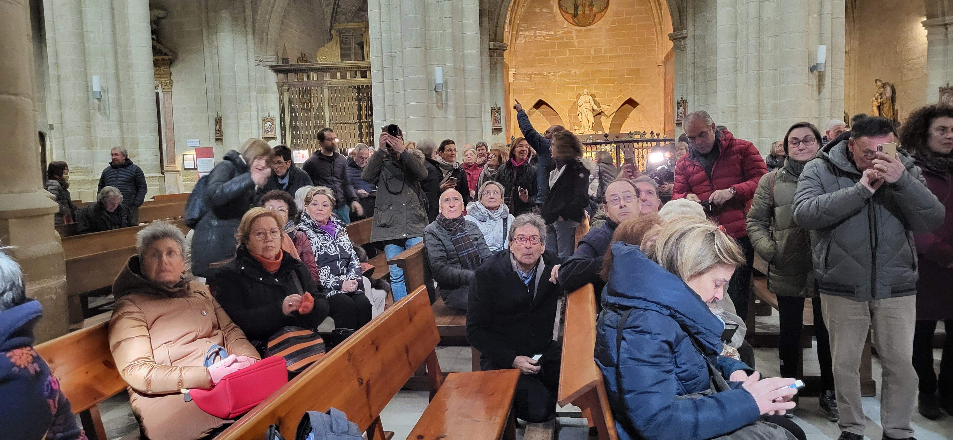 Asoleo en la capital de San Joaquín de la Catedral de Huesca. Foto: Mercedes Manterola