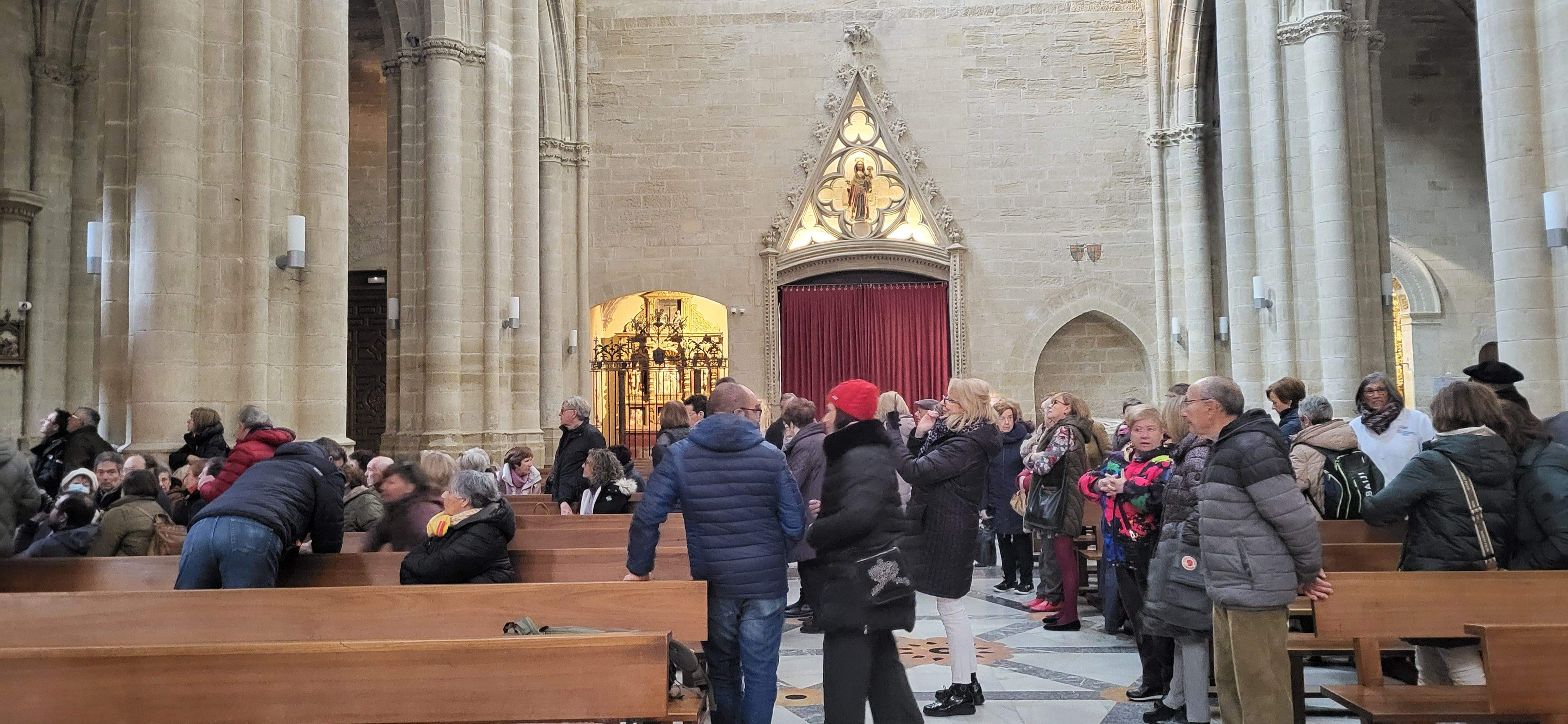 Asoleo en la capital de San Joaquín de la Catedral de Huesca. Foto: Mercedes Manterola