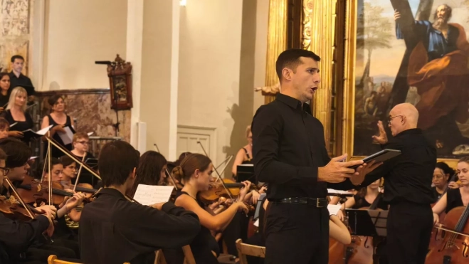 Interpretación solista en la ceremonia
