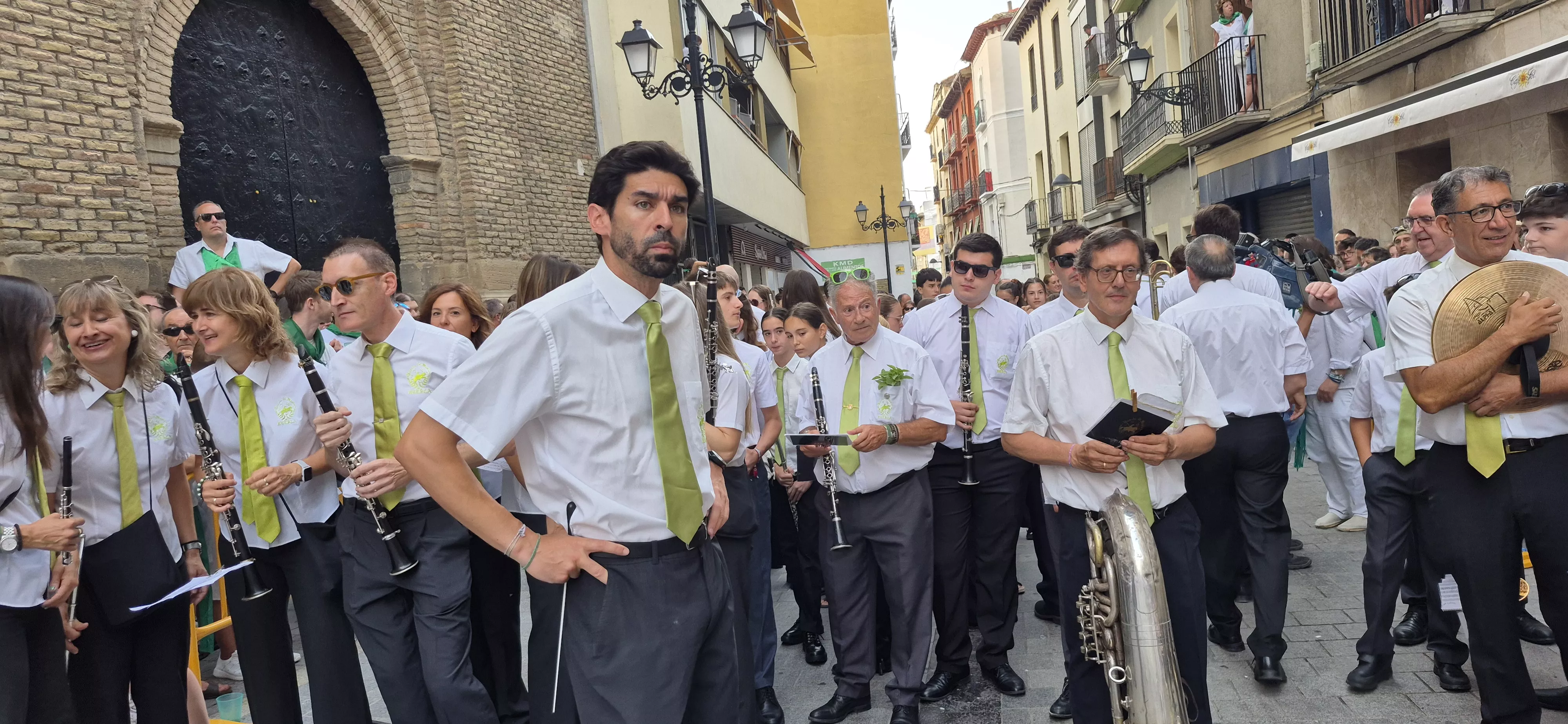 La Banda de Música de Huesca el 10 de agosto. Foto Myriam Martínez