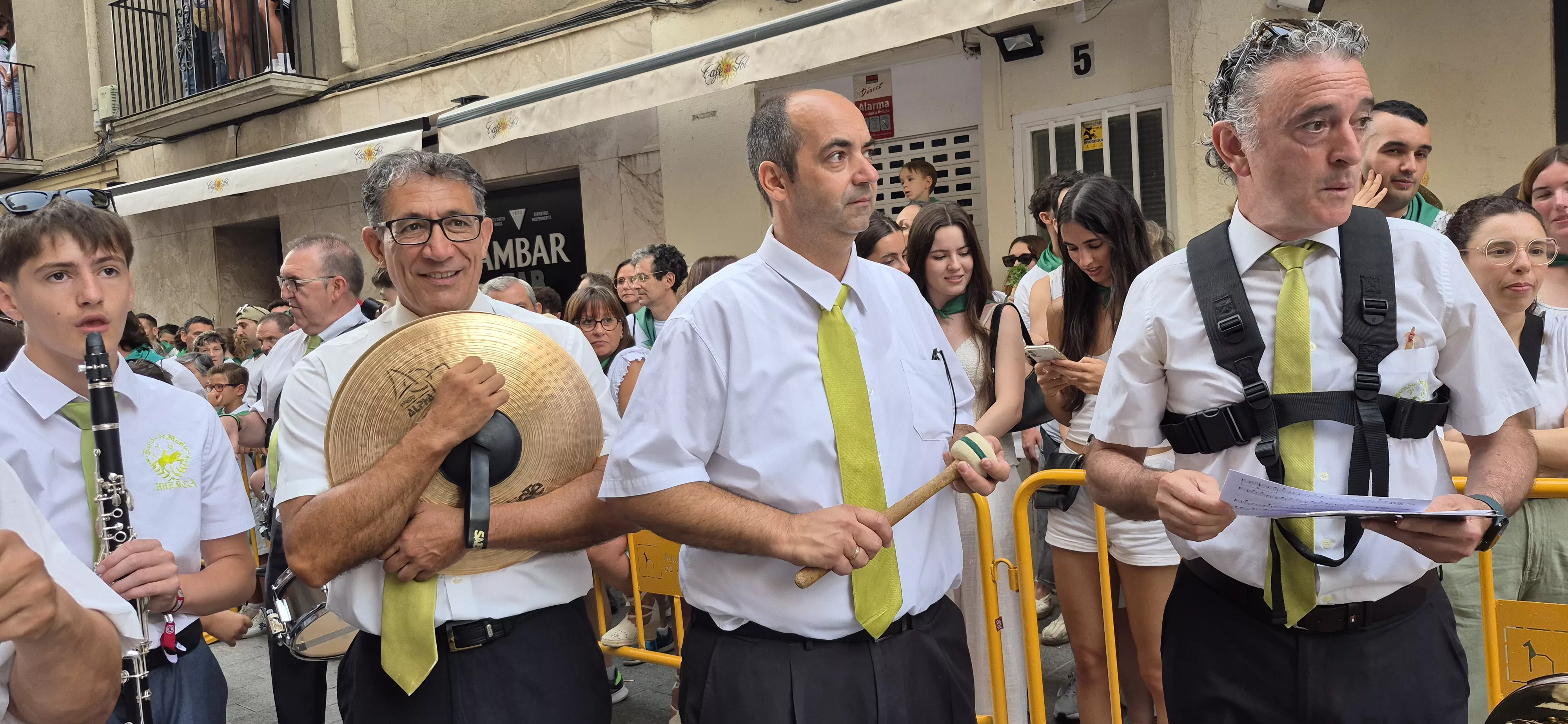 La Banda de Música de Huesca el 10 de agosto. Foto Myriam Martínez