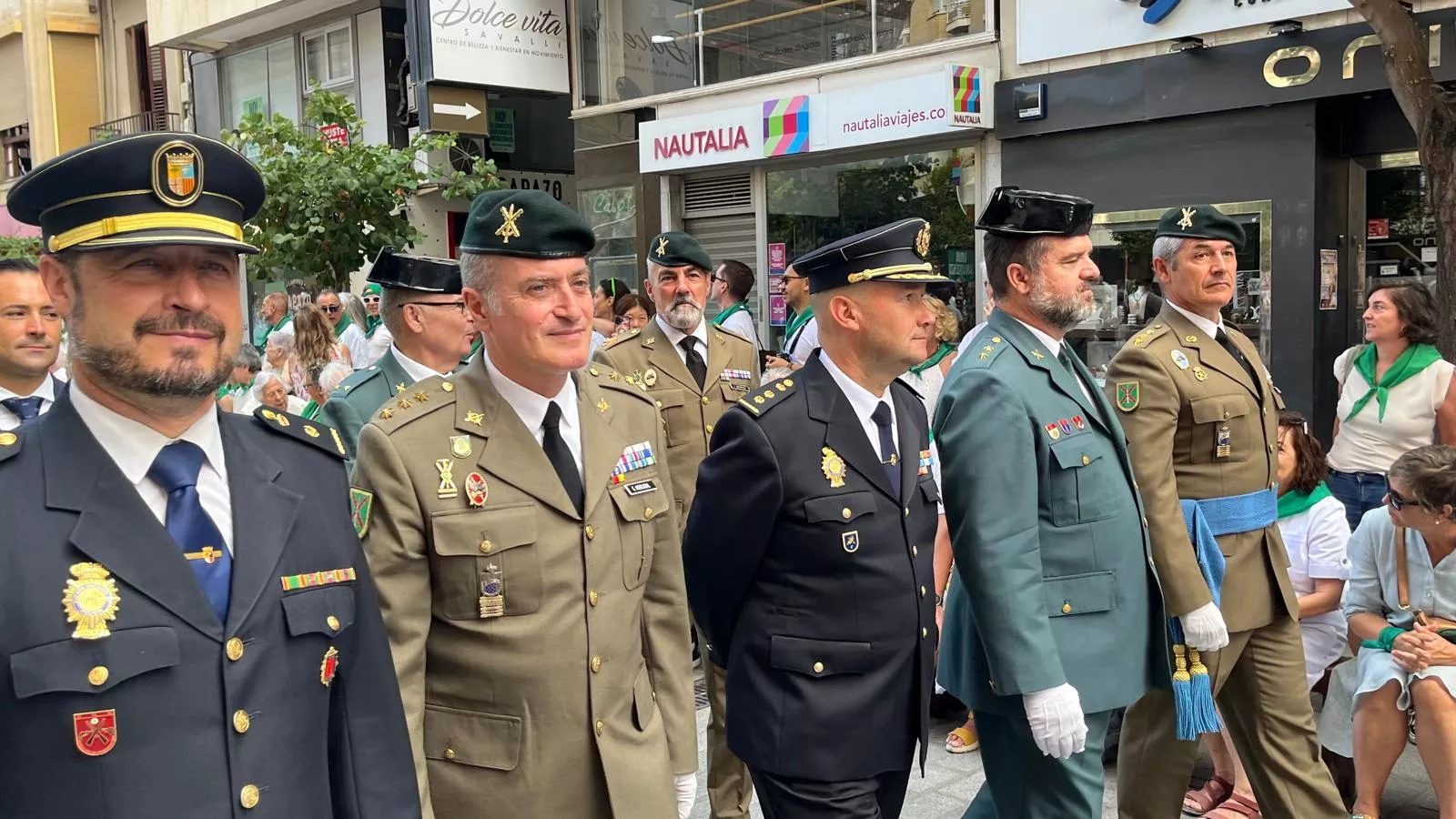 Procesión de San Lorenzo por las calles de Huesca. Foto Mercedes Manterola