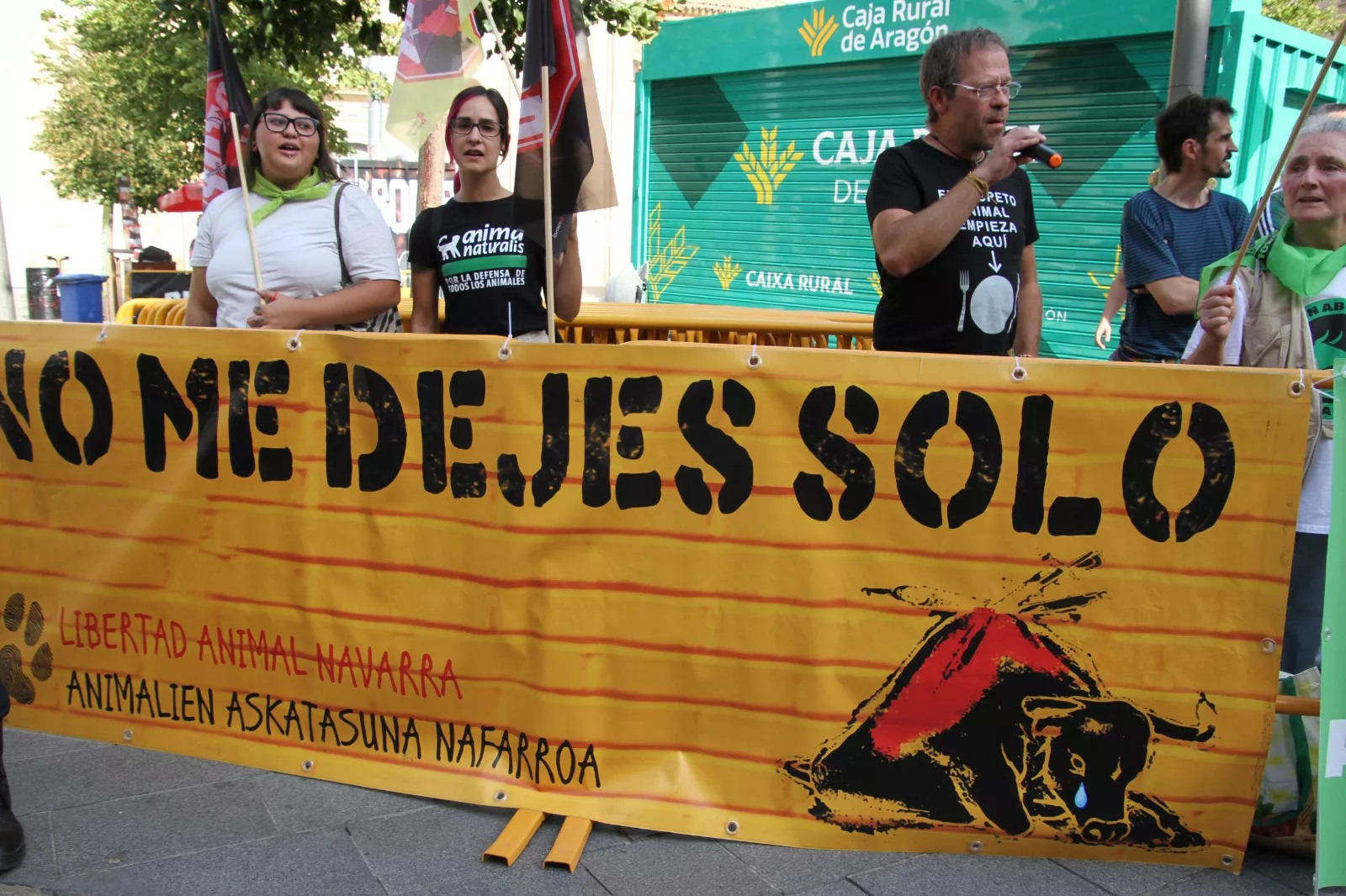 Concentración contra la tauromaquia. Foto Carlos Neofato