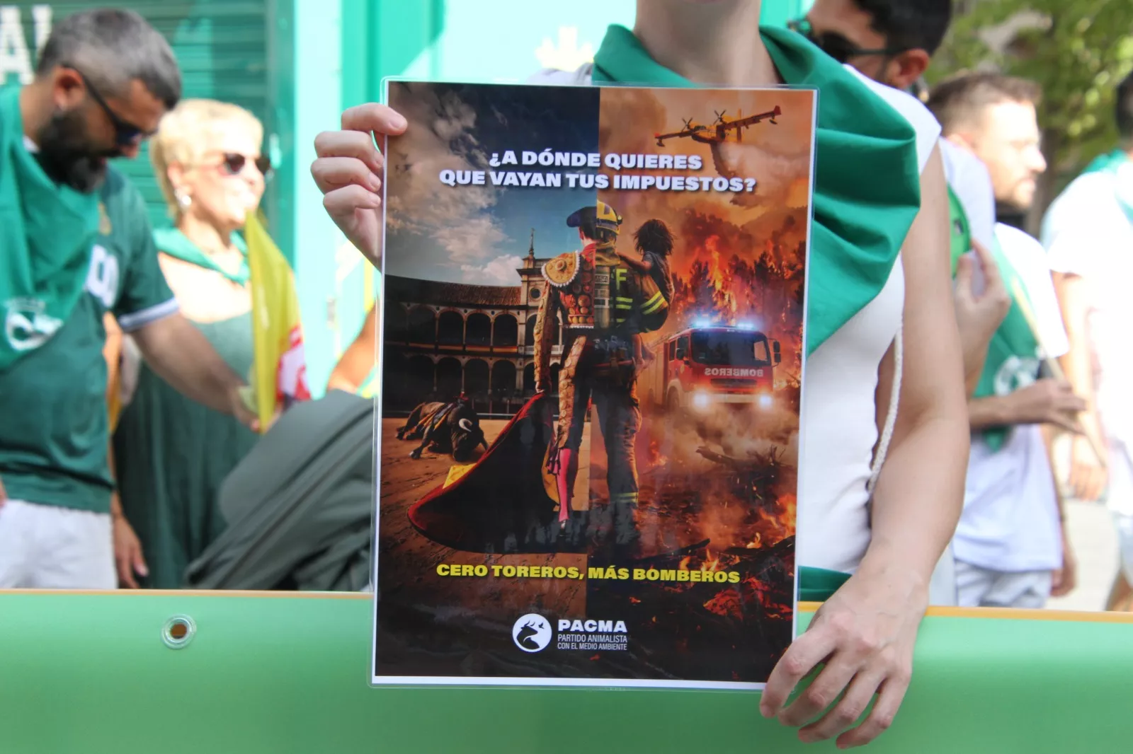 Concentración contra la tauromaquia. Foto Carlos Neofato