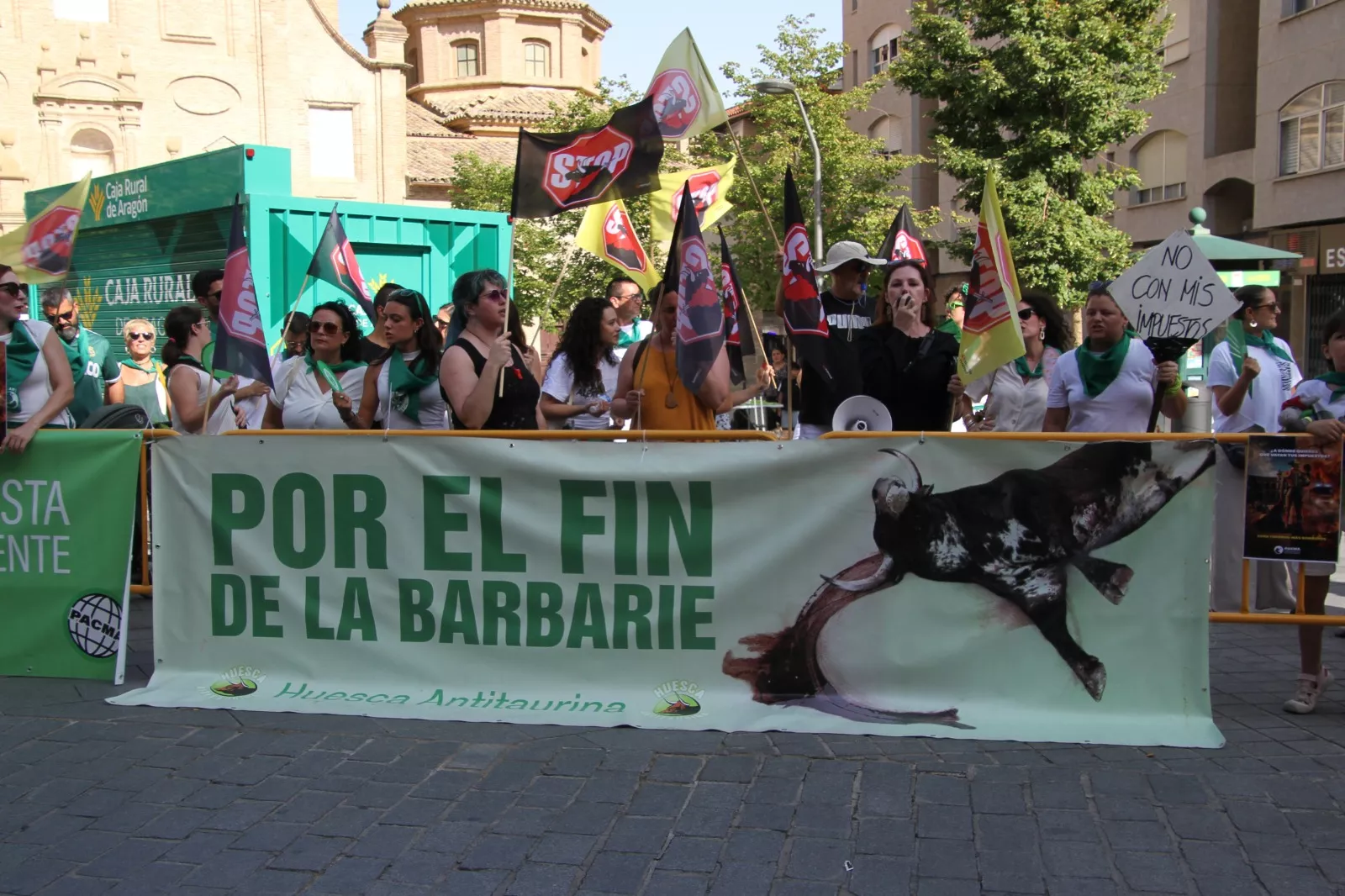 Concentración contra la tauromaquia. Foto Carlos Neofato