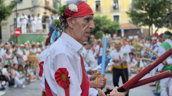 Último baile del danzante José Luis Ramos. Foto Myriam Martínez