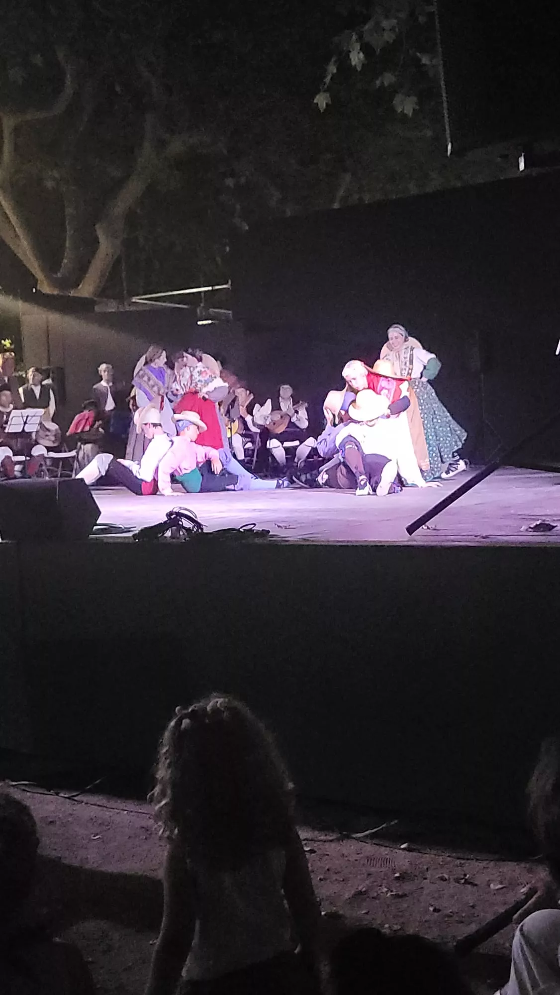 Actuación de la Agrupación Folklórica Santa Cecilia en el Parque Miguel Servet de Huesca