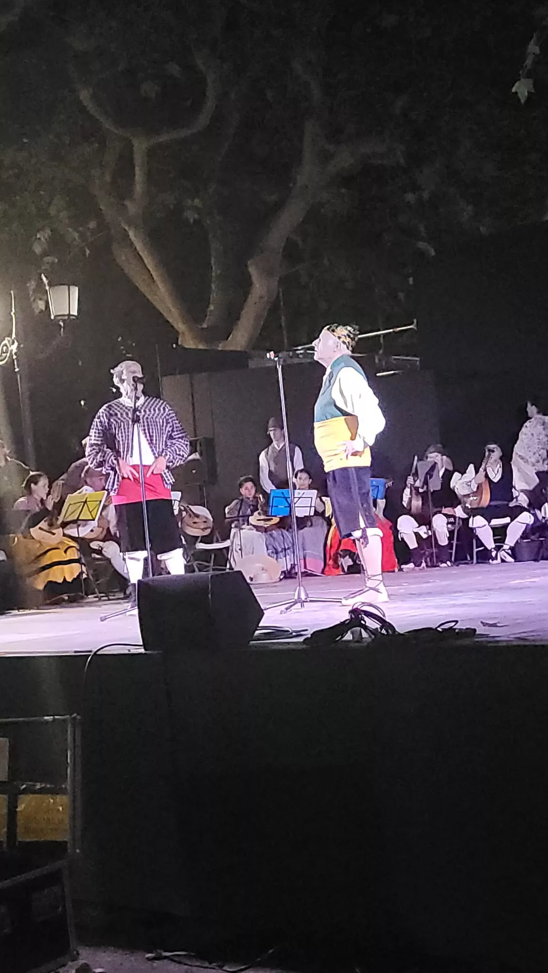 Actuación de la Agrupación Folklórica Santa Cecilia en el Parque Miguel Servet de Huesca