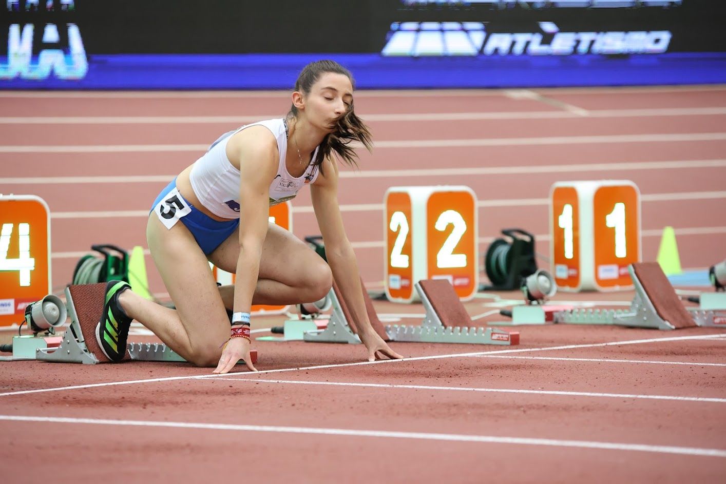 Elena Guiu, favorita en el 60 lisos, considera primordial la salida.