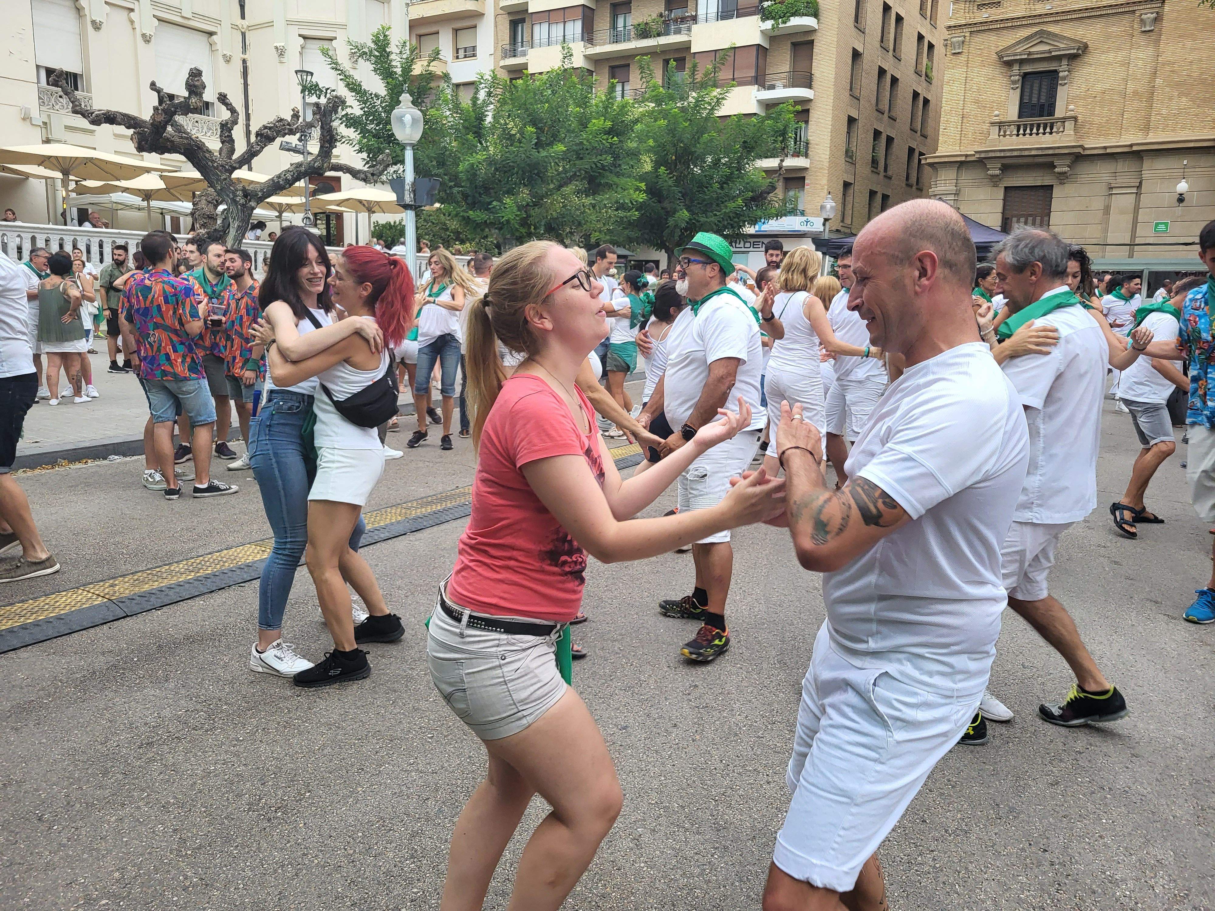 SalSanlorenzo en la plaza de Navarra. Foto Myriam Martínez