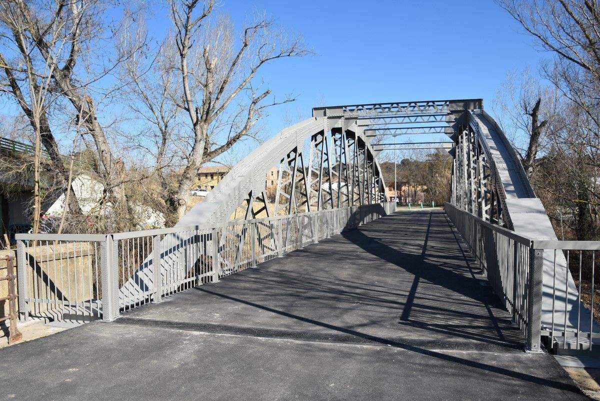 Inauguración de las obras de acondicionamiento de la A-1232 en Barbastro.