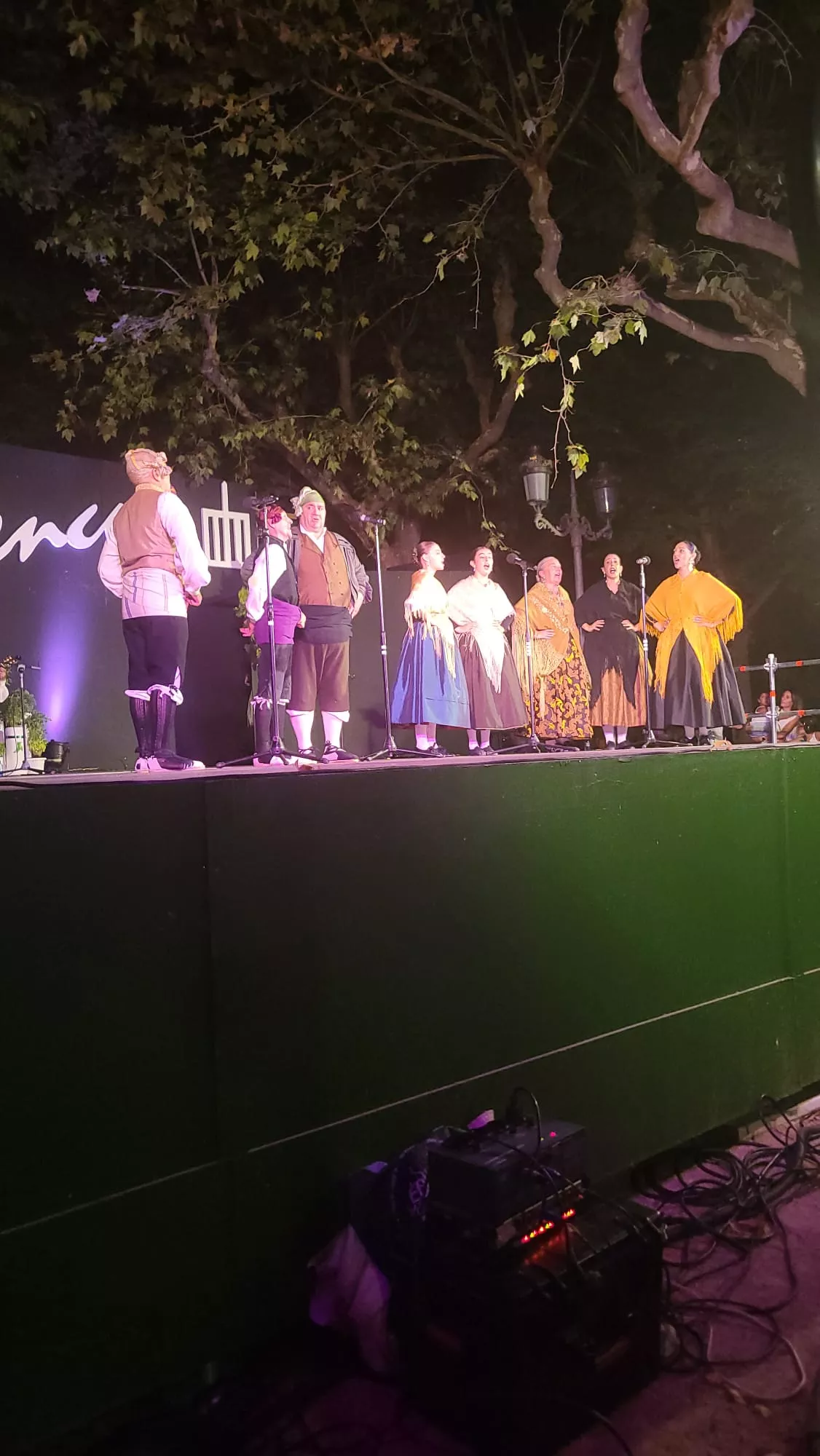 Elenco Aragonés en el Parque Miguel Servet por San Lorenzo