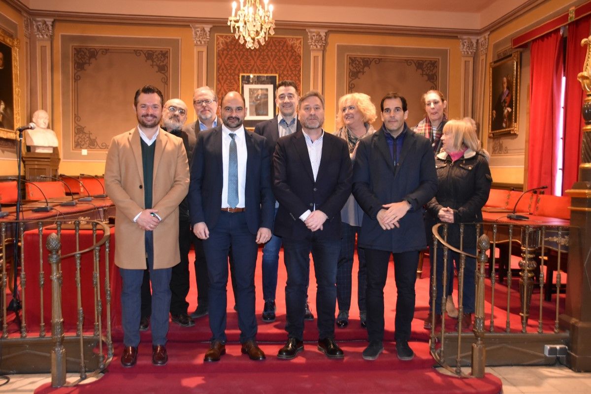 Inauguración de las obras de acondicionamiento de la A-1232 en Barbastro.