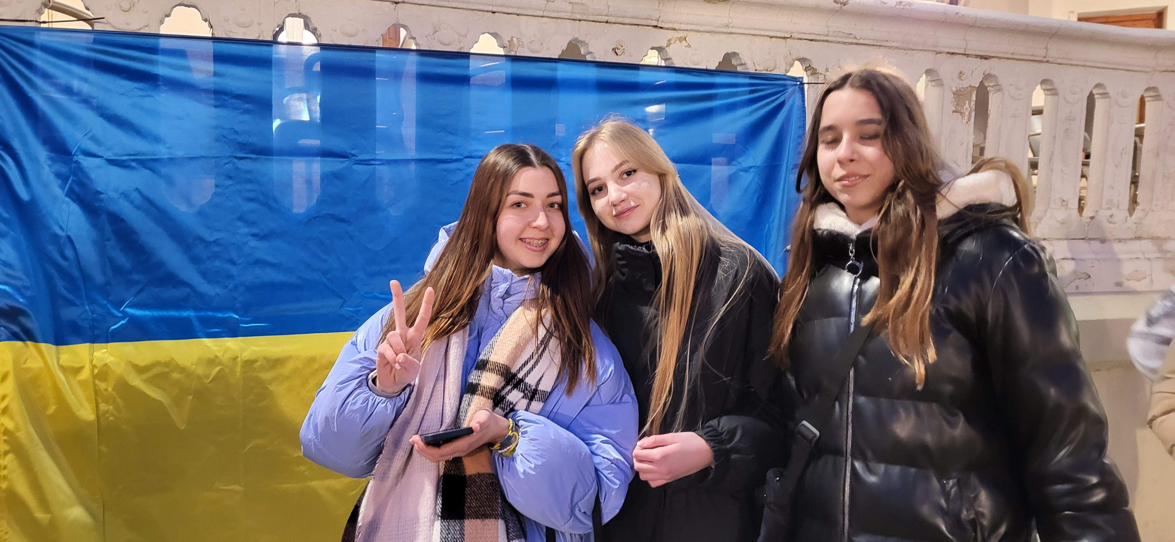 Concentración en el primer aniversario del inicio de la guerra de Ucrania. Foto: Mercedes Manterola