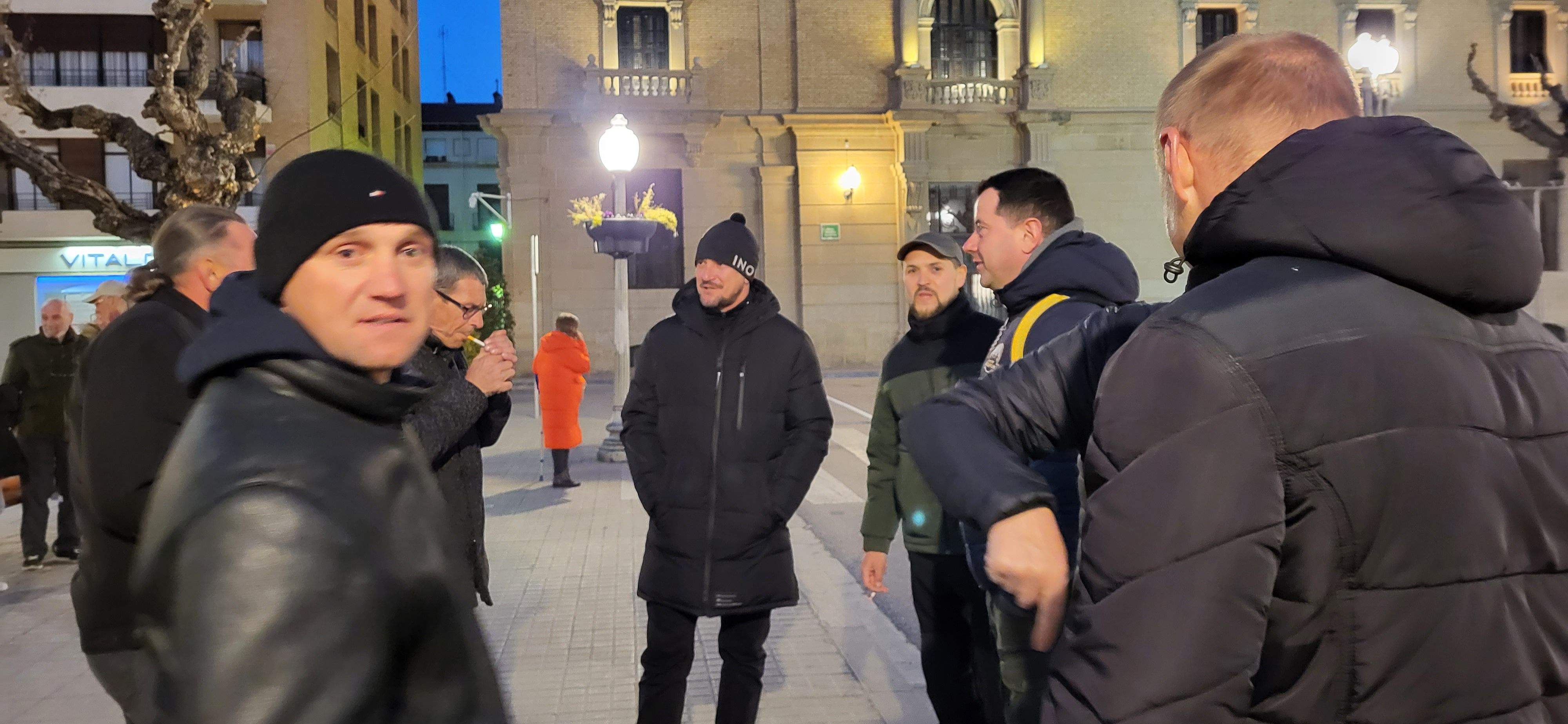 Concentración en el primer aniversario del inicio de la guerra de Ucrania. Foto: Mercedes Manterola