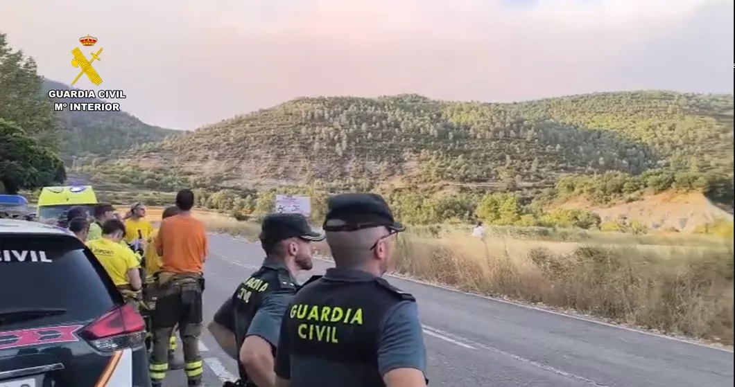 Un detenido como posible autor del incendio de Las Peñas de Riglos.