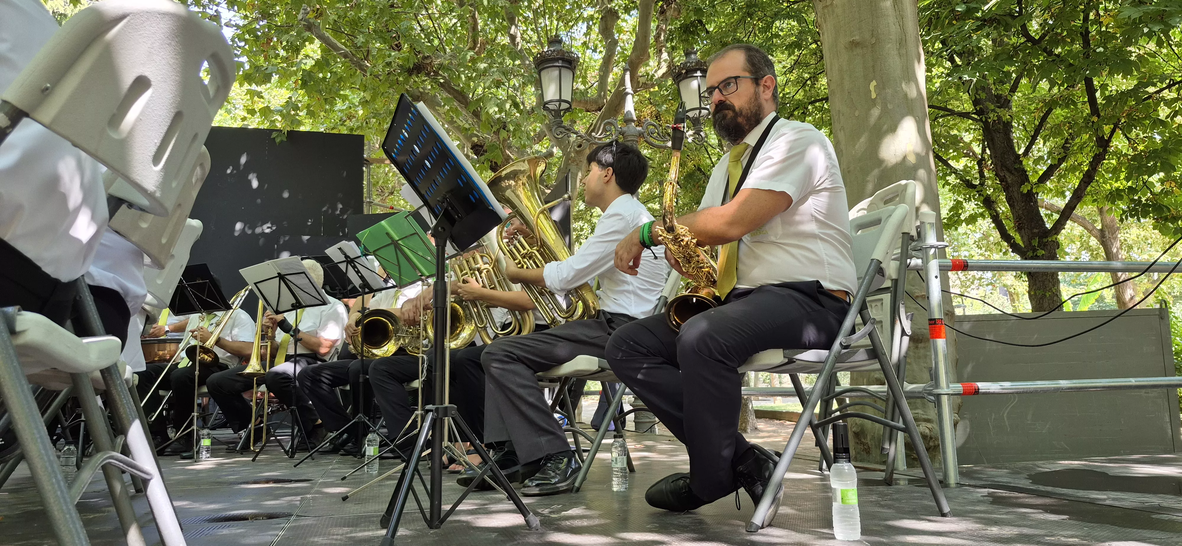 Concierto de la Banda de Música de Huesca del 13 de agosto. Foto Myriam Martínez 