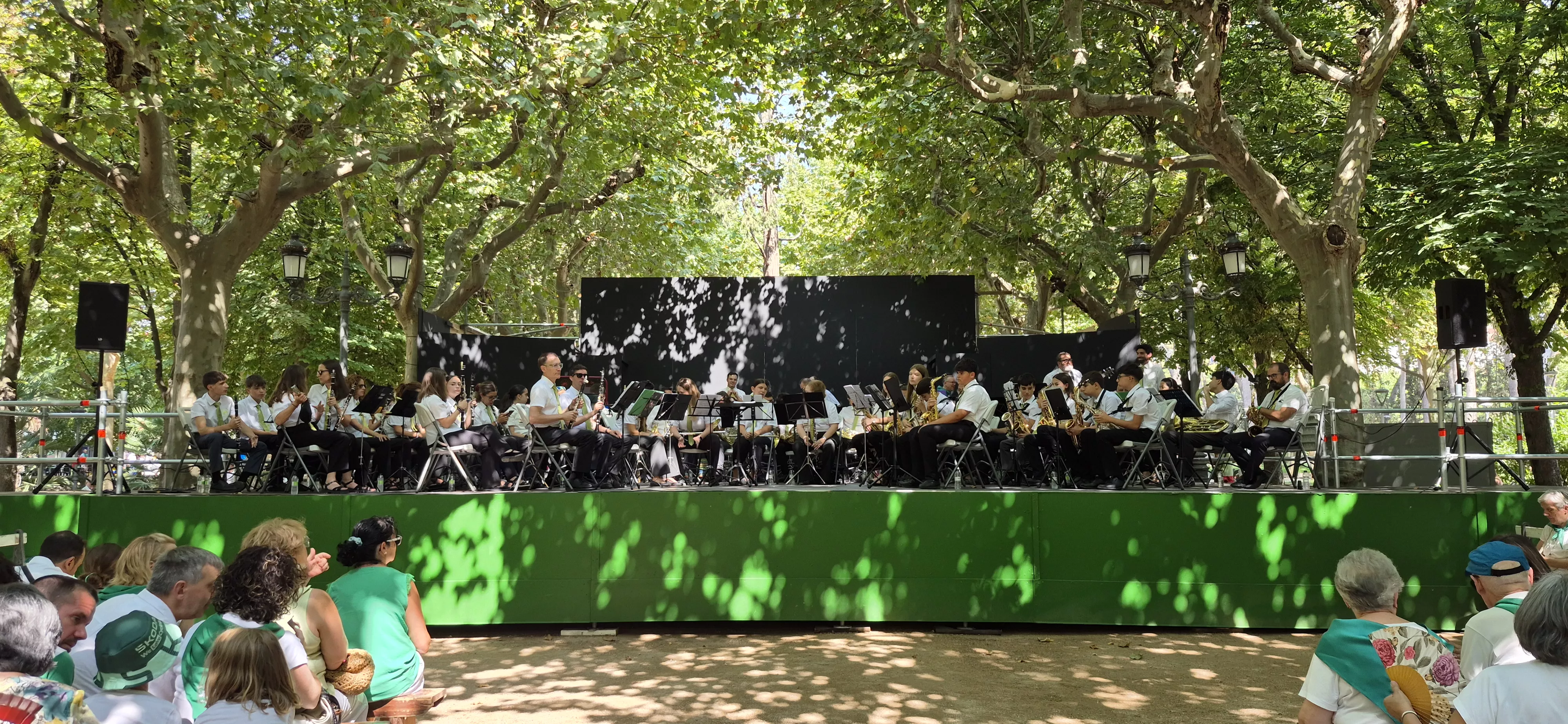 Concierto de la Banda de Música de Huesca del 13 de agosto. Foto Myriam Martínez 