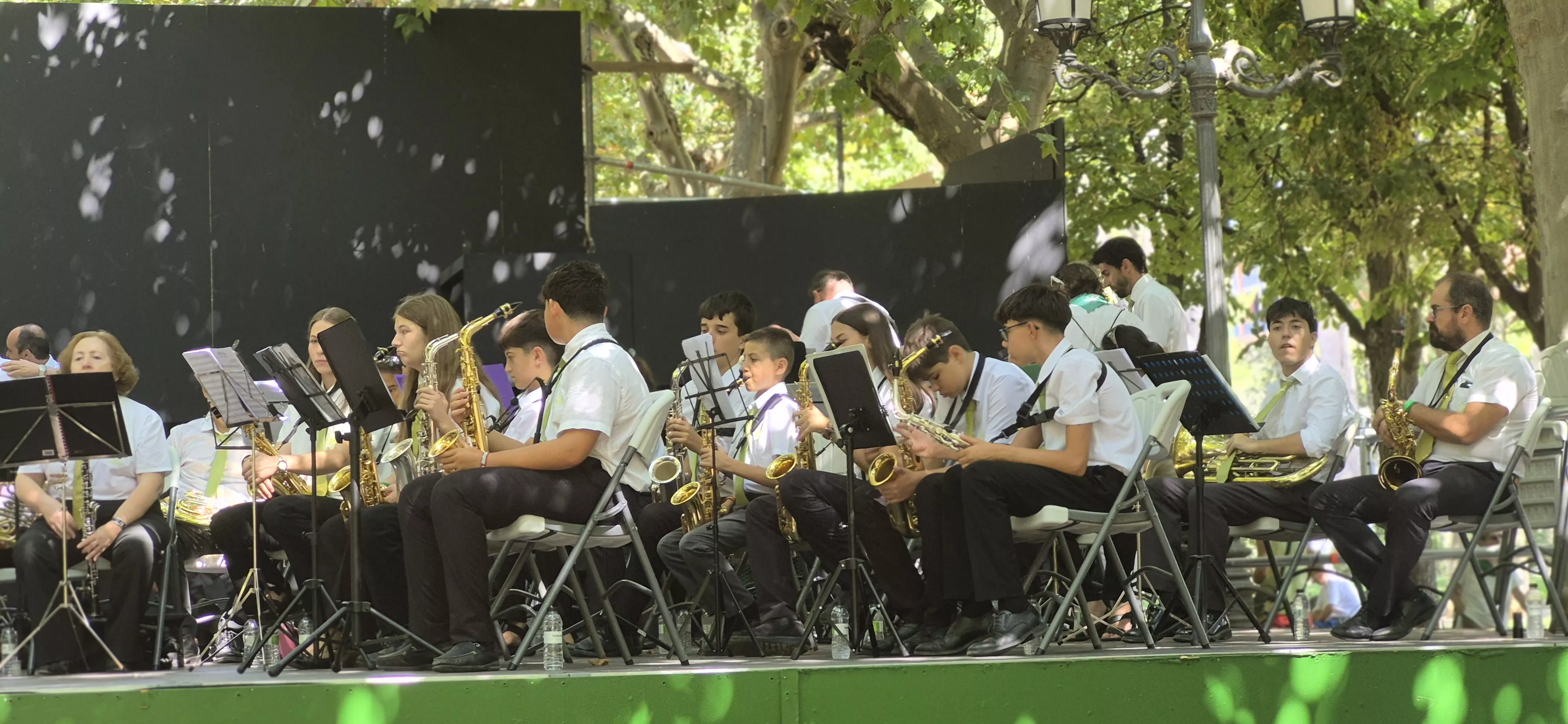 Concierto de la Banda de Música de Huesca del 13 de agosto. Foto Myriam Martínez 