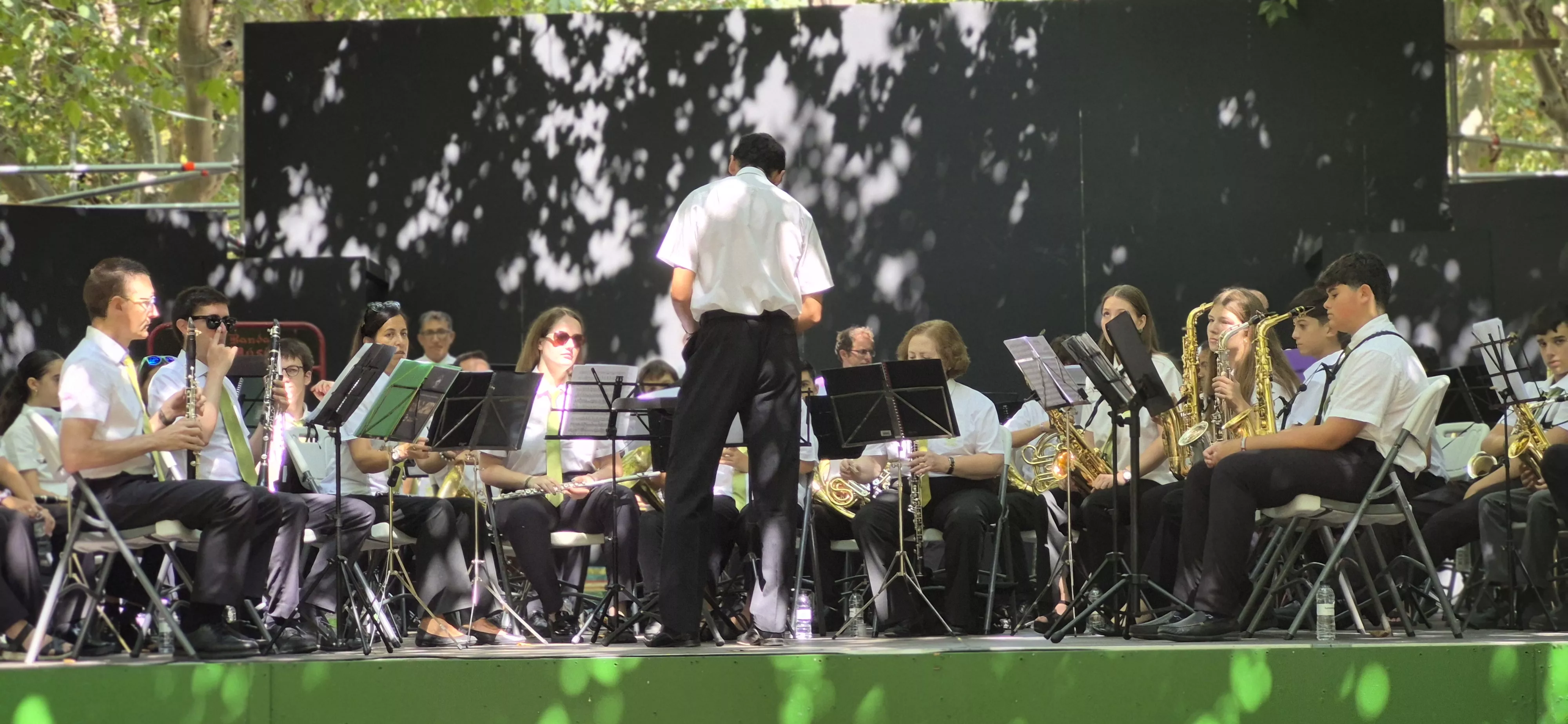 Concierto de la Banda de Música de Huesca del 13 de agosto. Foto Myriam Martínez 