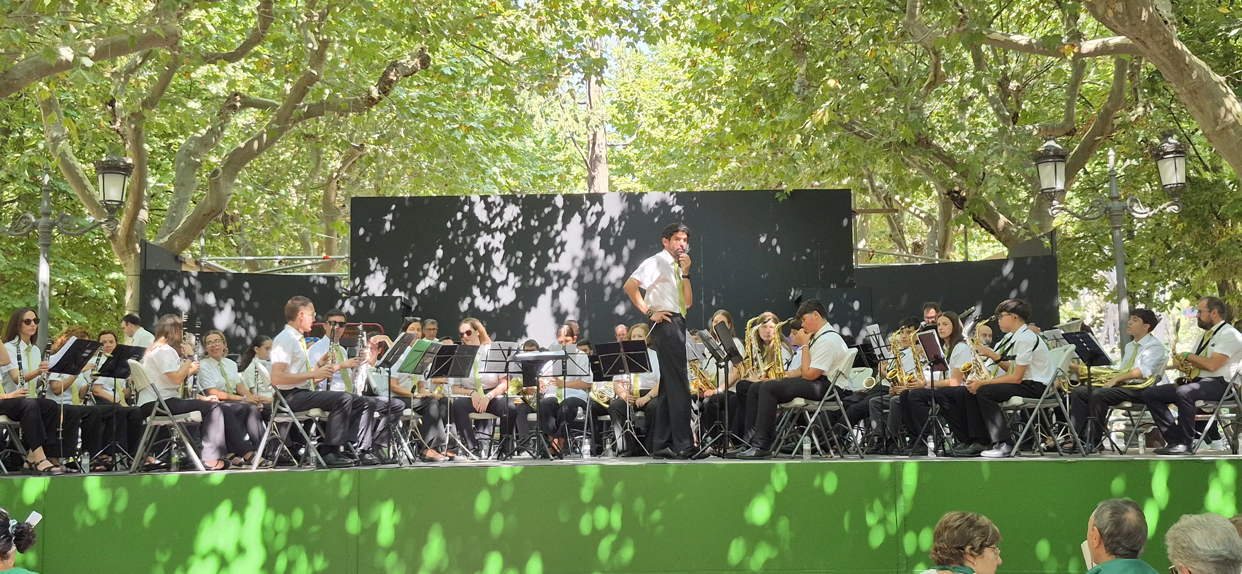 Concierto de la Banda de Música de Huesca del 13 de agosto. Foto Myriam Martínez 