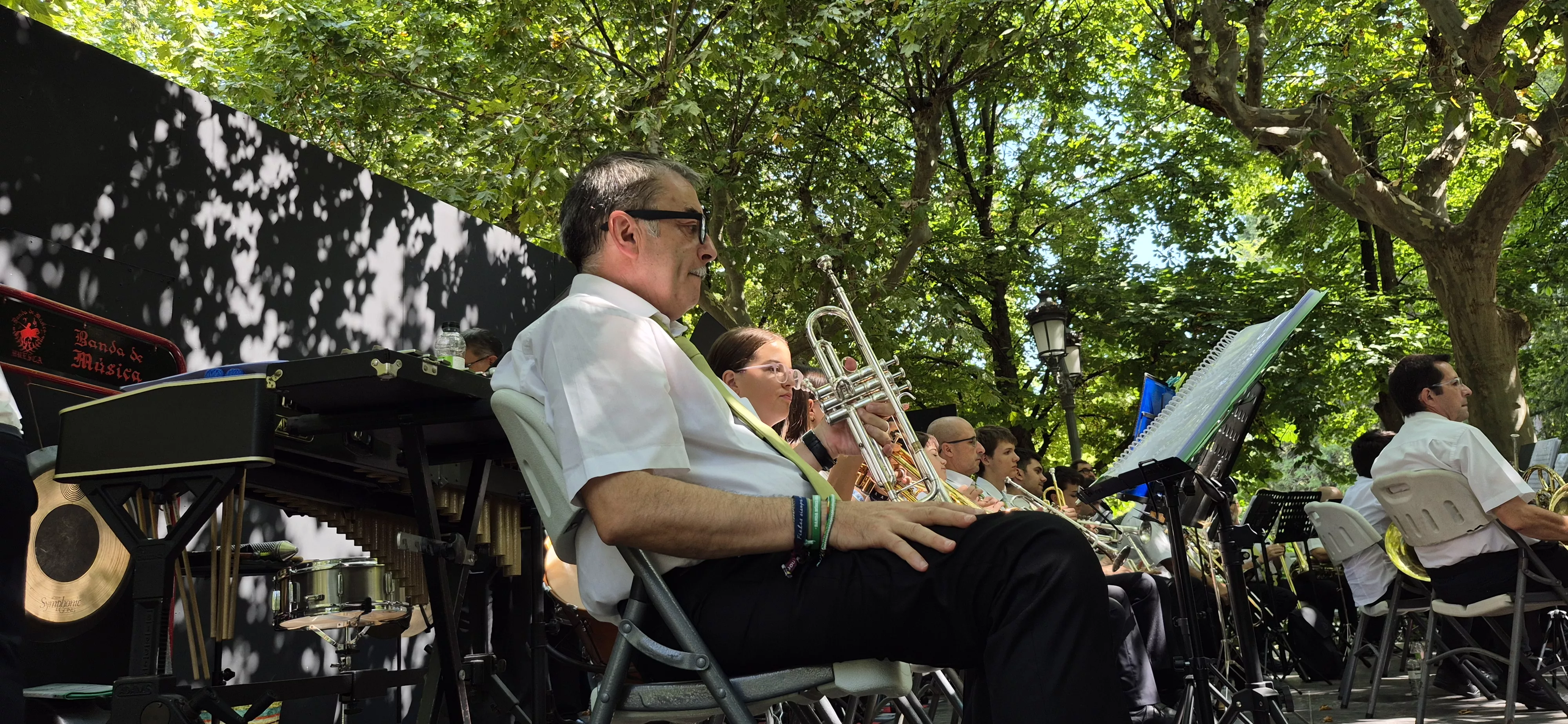 Concierto de la Banda de Música de Huesca del 13 de agosto. Foto Myriam Martínez 