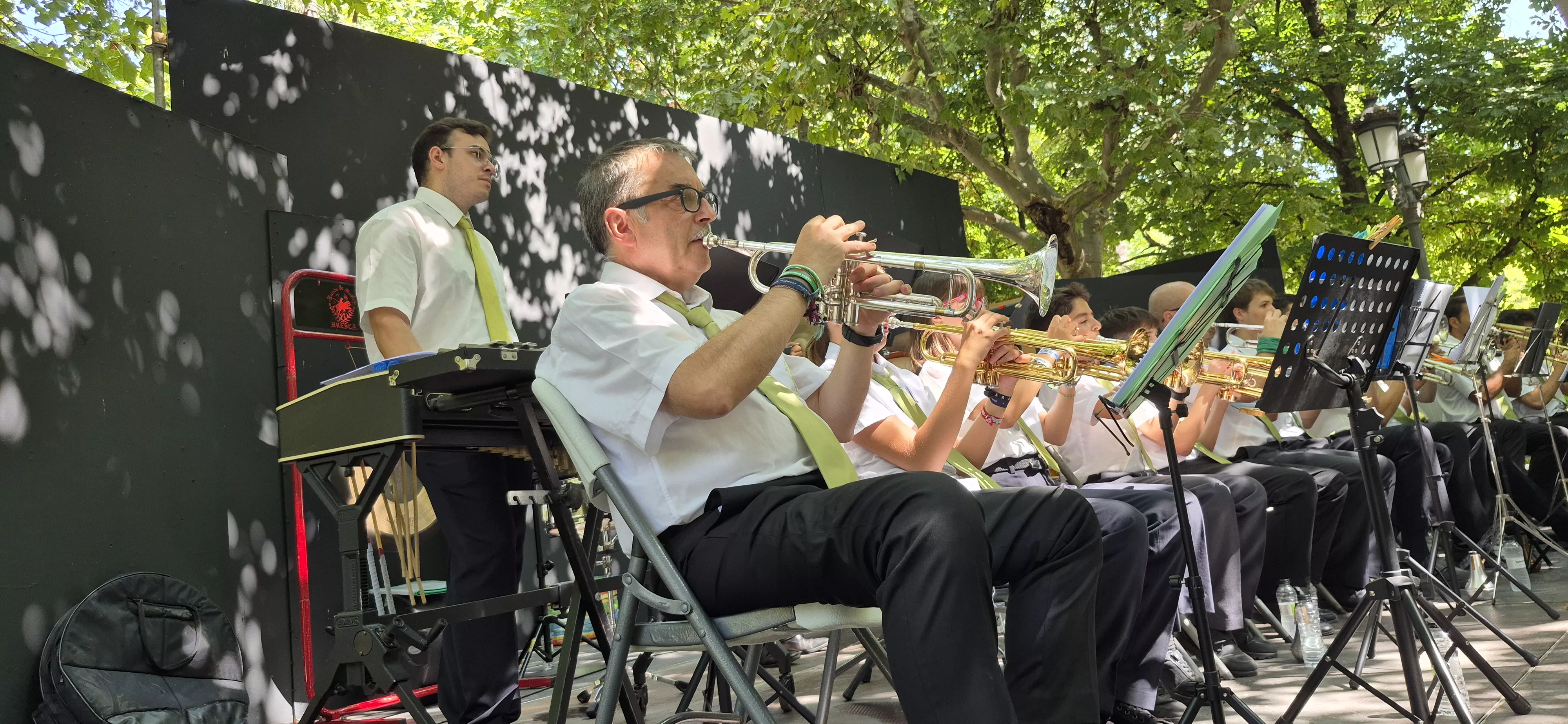 Concierto de la Banda de Música de Huesca del 13 de agosto. Foto Myriam Martínez 