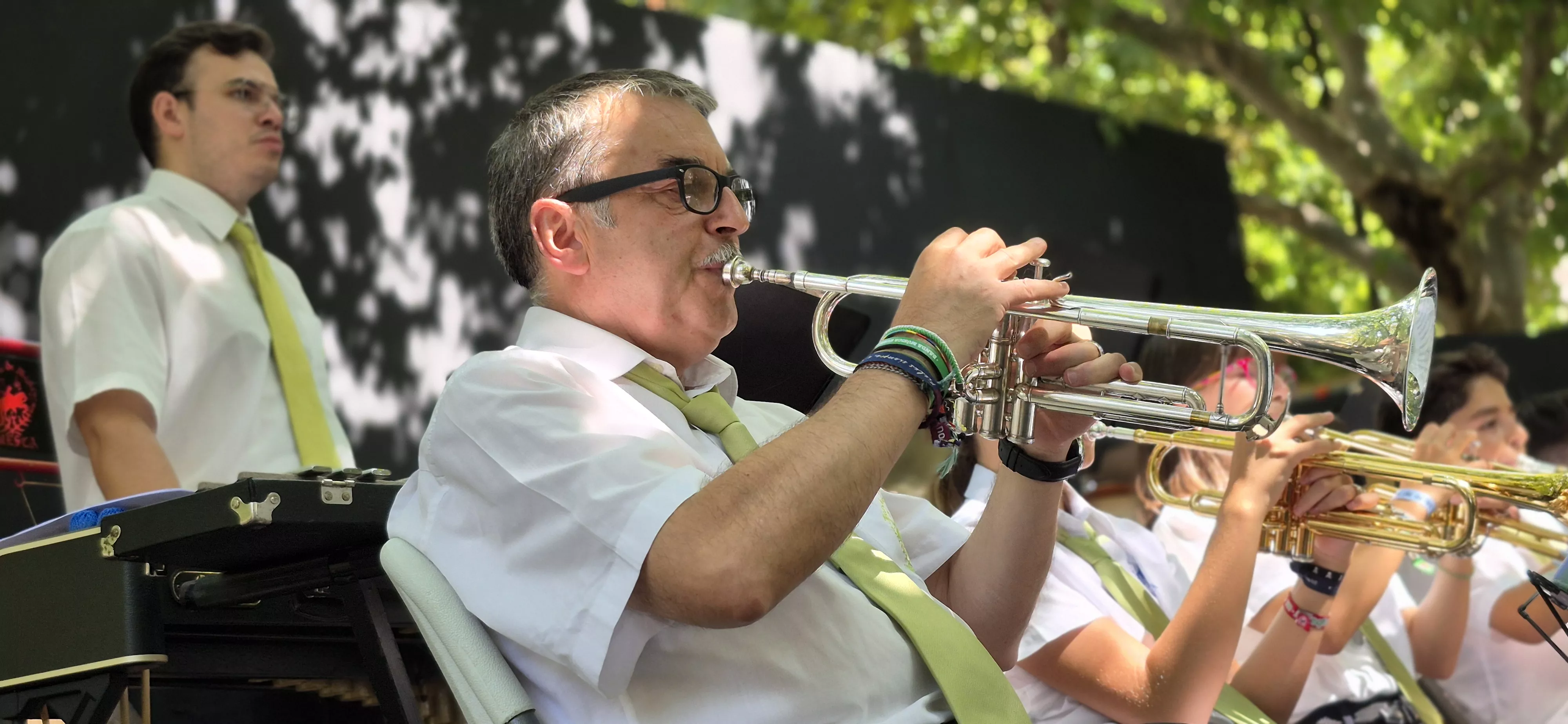 Concierto de la Banda de Música de Huesca del 13 de agosto. Foto Myriam Martínez 