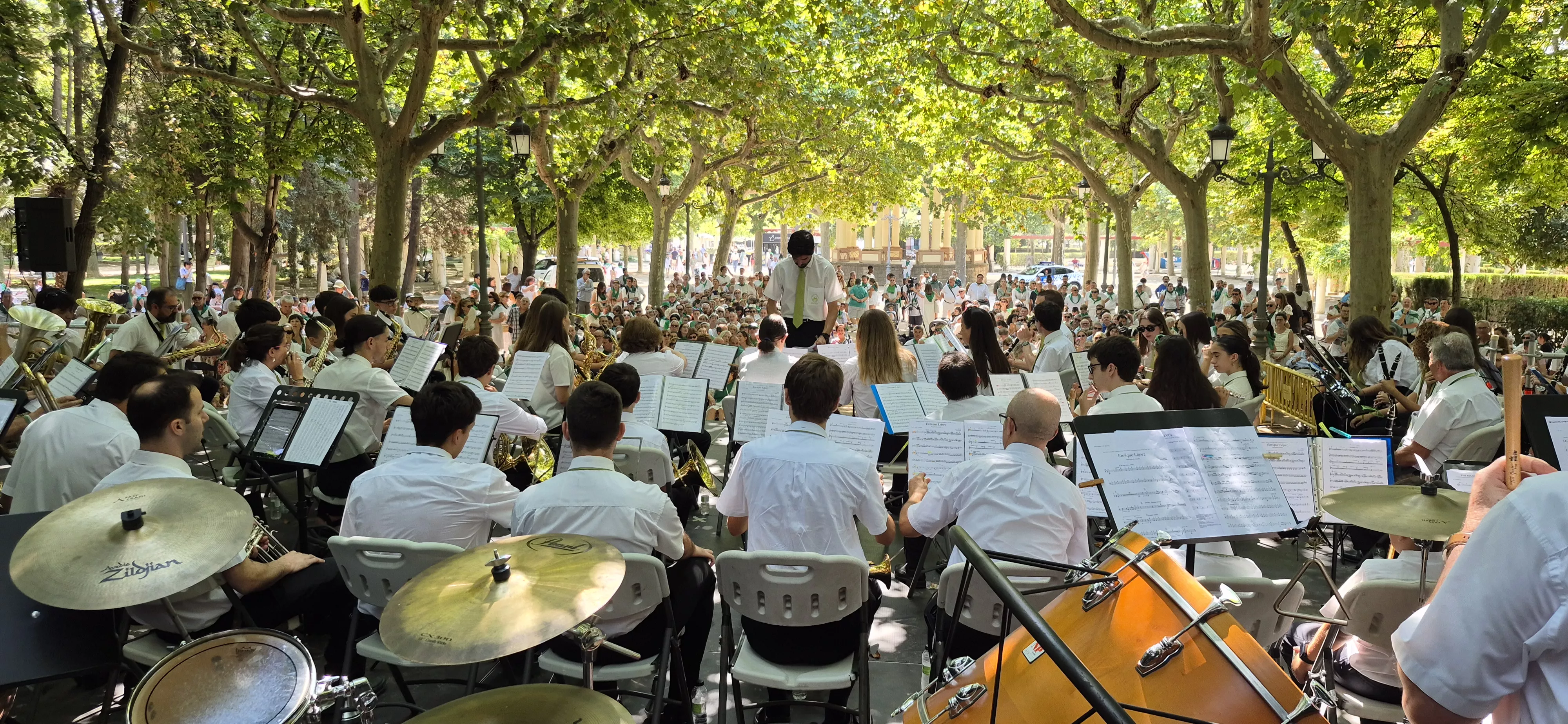 Concierto de la Banda de Música de Huesca del 13 de agosto. Foto Myriam Martínez 