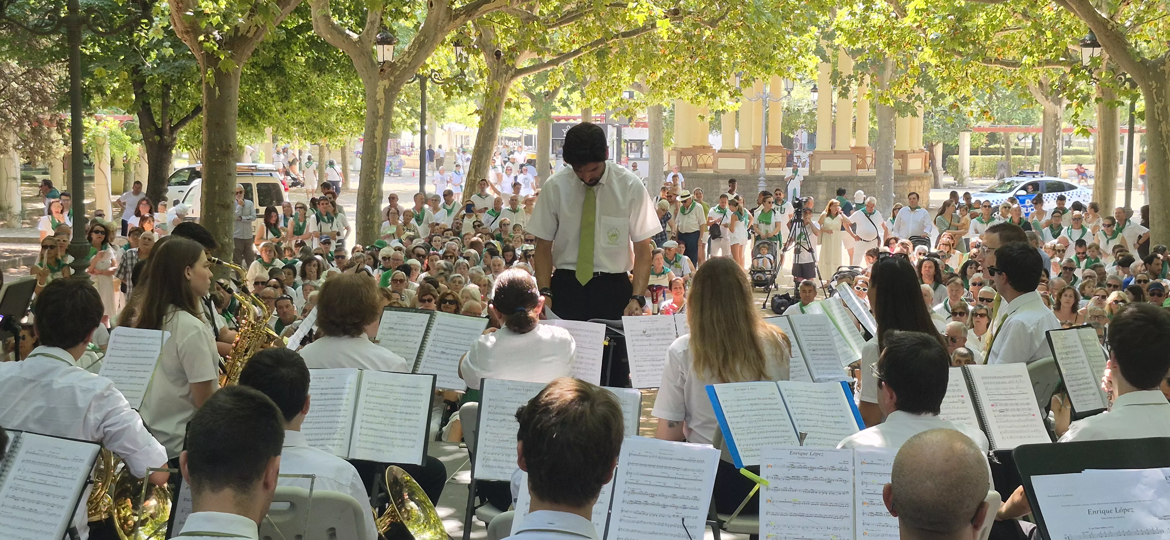 Concierto de la Banda de Música de Huesca del 13 de agosto. Foto Myriam Martínez 