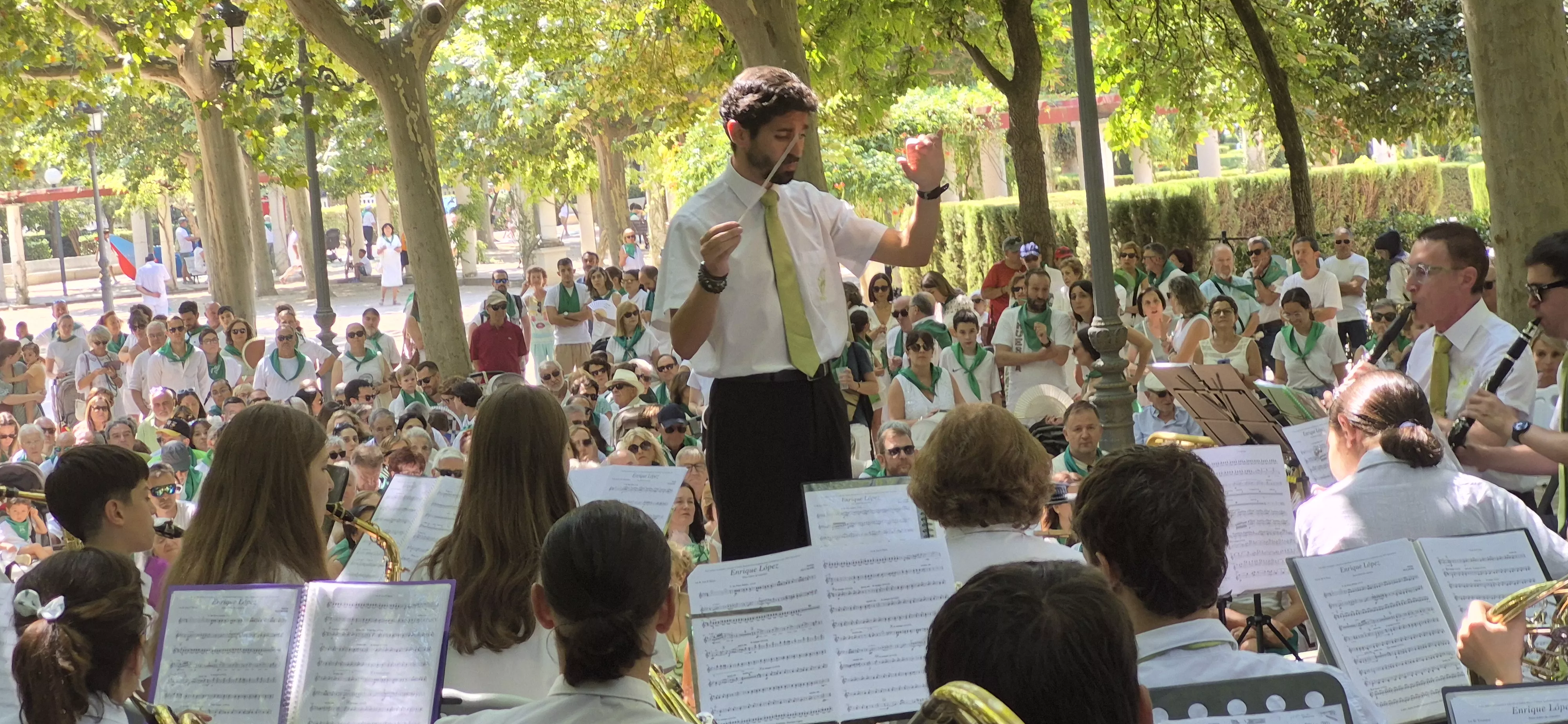 Concierto de la Banda de Música de Huesca del 13 de agosto. Foto Myriam Martínez 