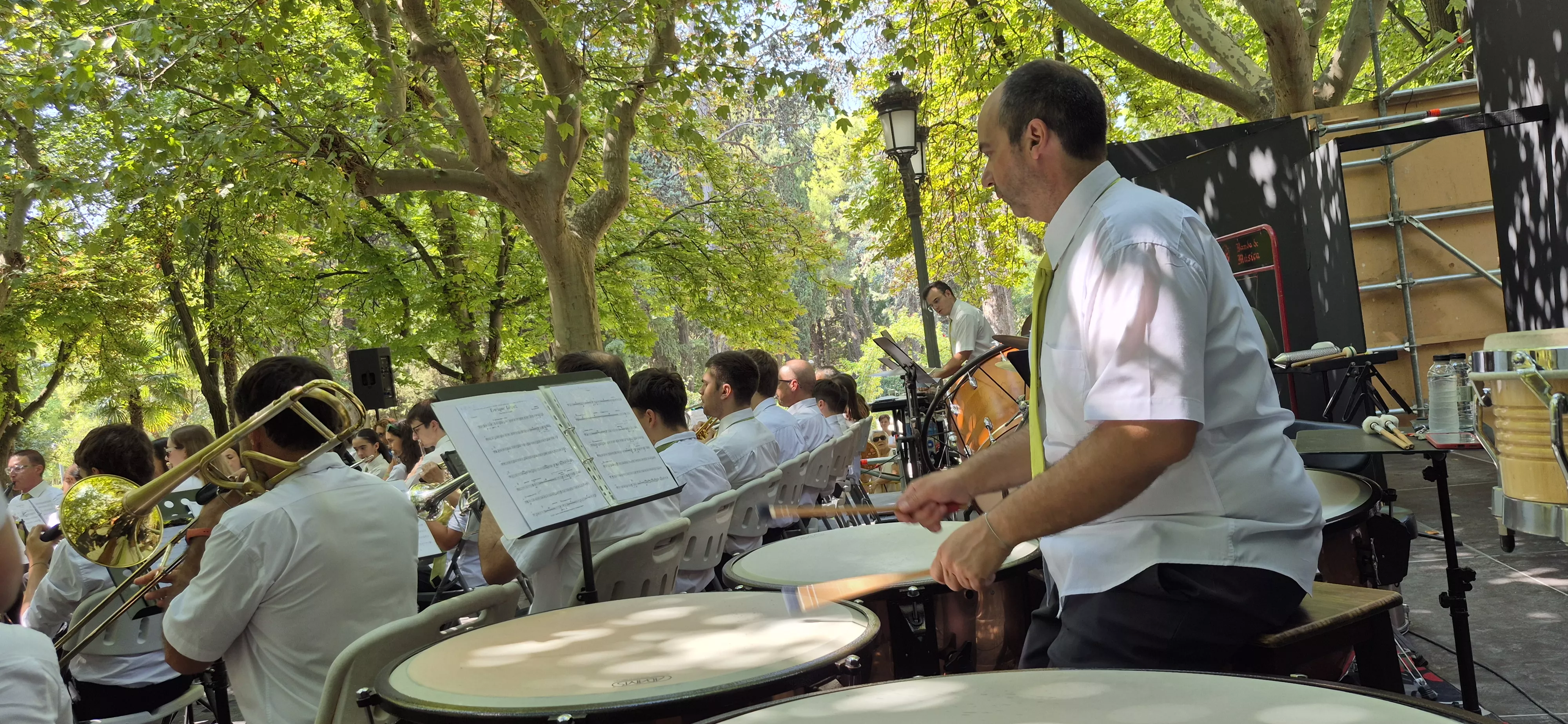 Concierto de la Banda de Música de Huesca del 13 de agosto. Foto Myriam Martínez 