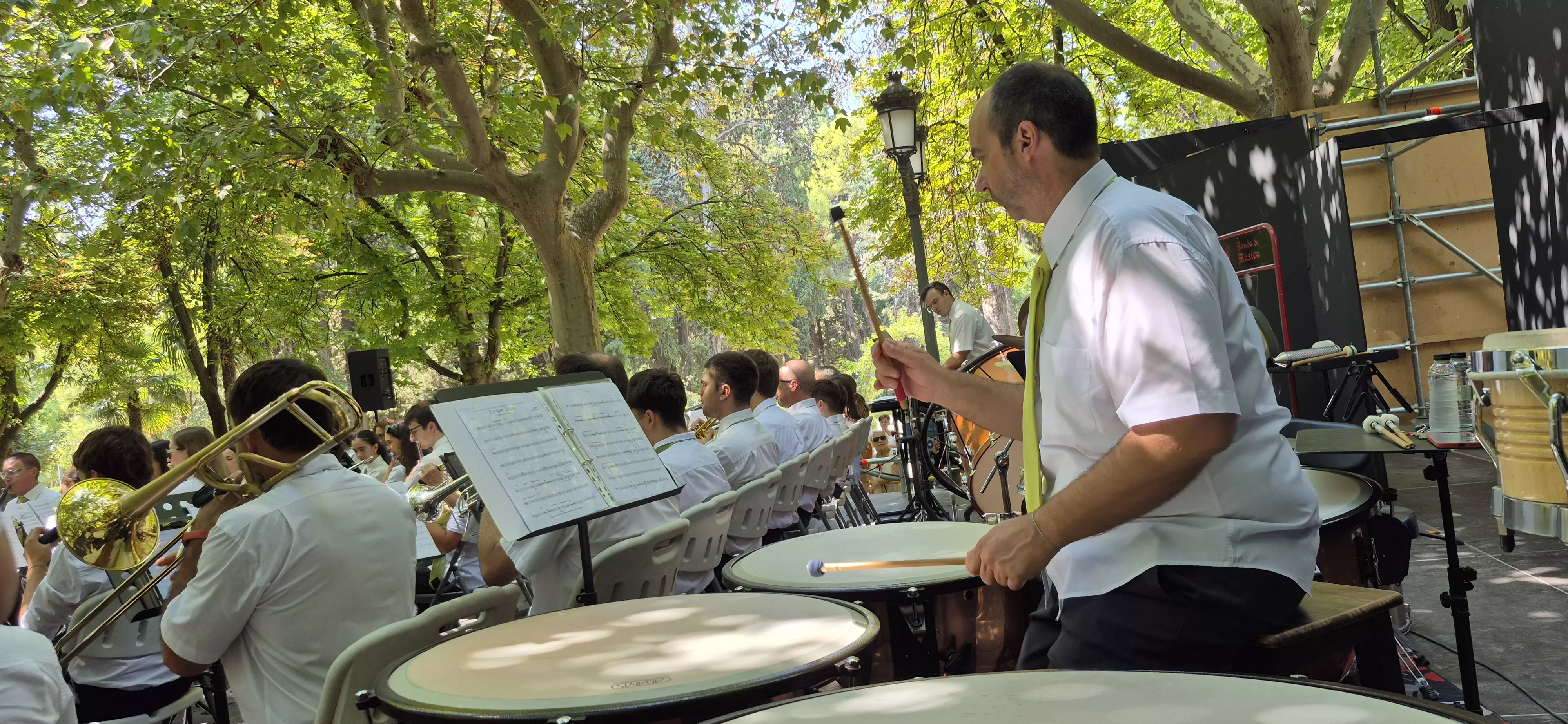 Concierto de la Banda de Música de Huesca del 13 de agosto. Foto Myriam Martínez 