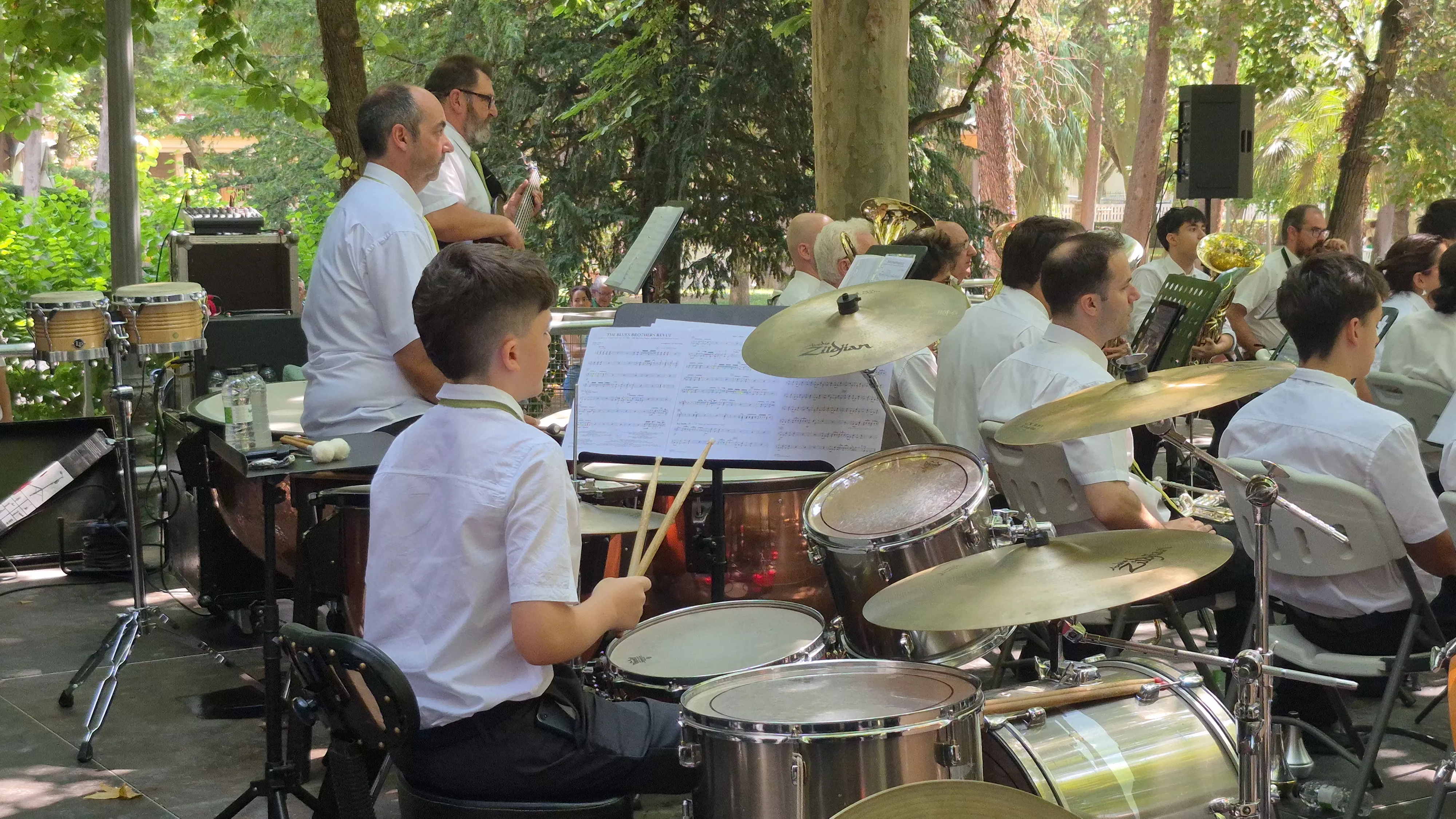 Concierto de la Banda de Música de Huesca del 13 de agosto. Foto Myriam Martínez 