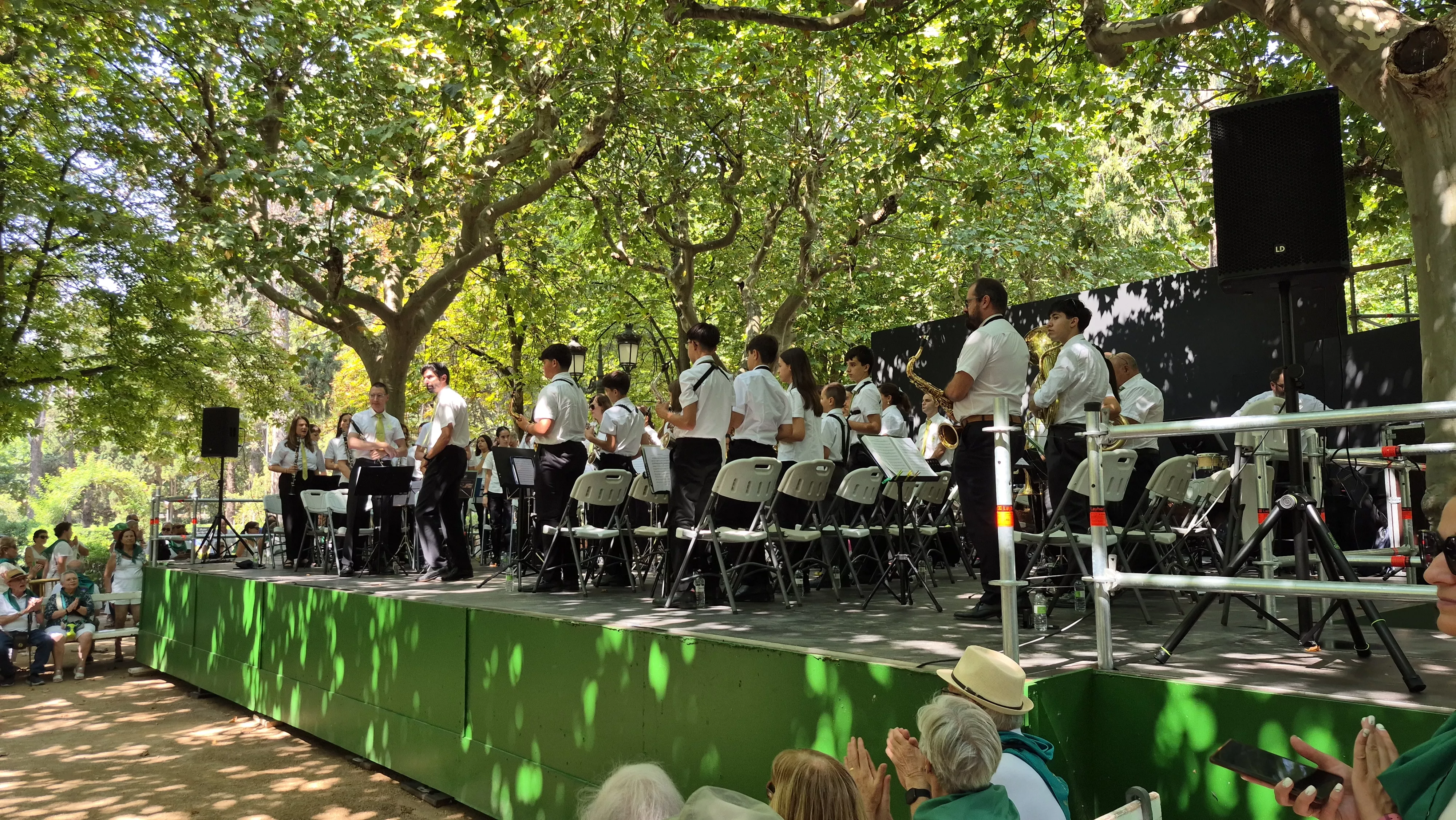 Concierto de la Banda de Música de Huesca del 13 de agosto. Foto Myriam Martínez 
