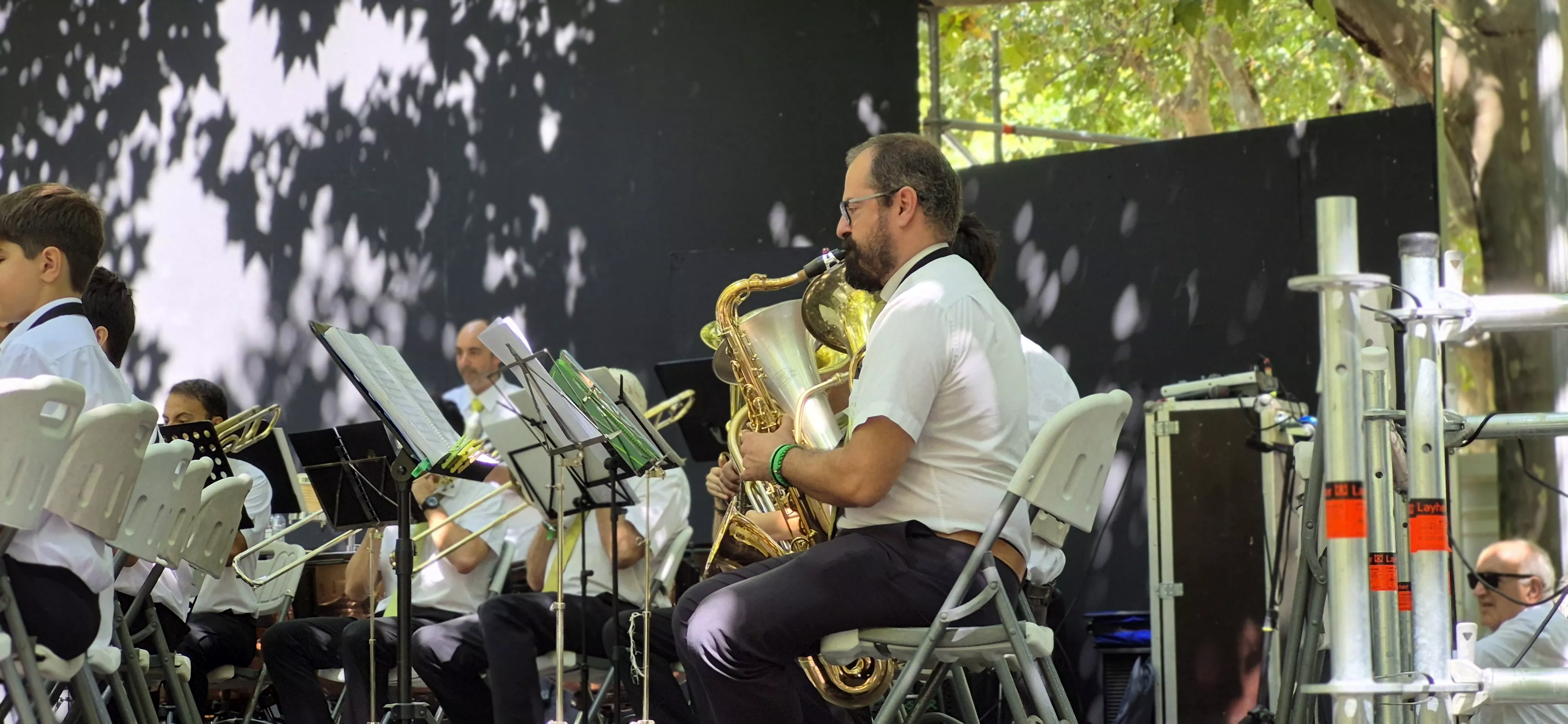 Concierto de la Banda de Música de Huesca del 13 de agosto. Foto Myriam Martínez 