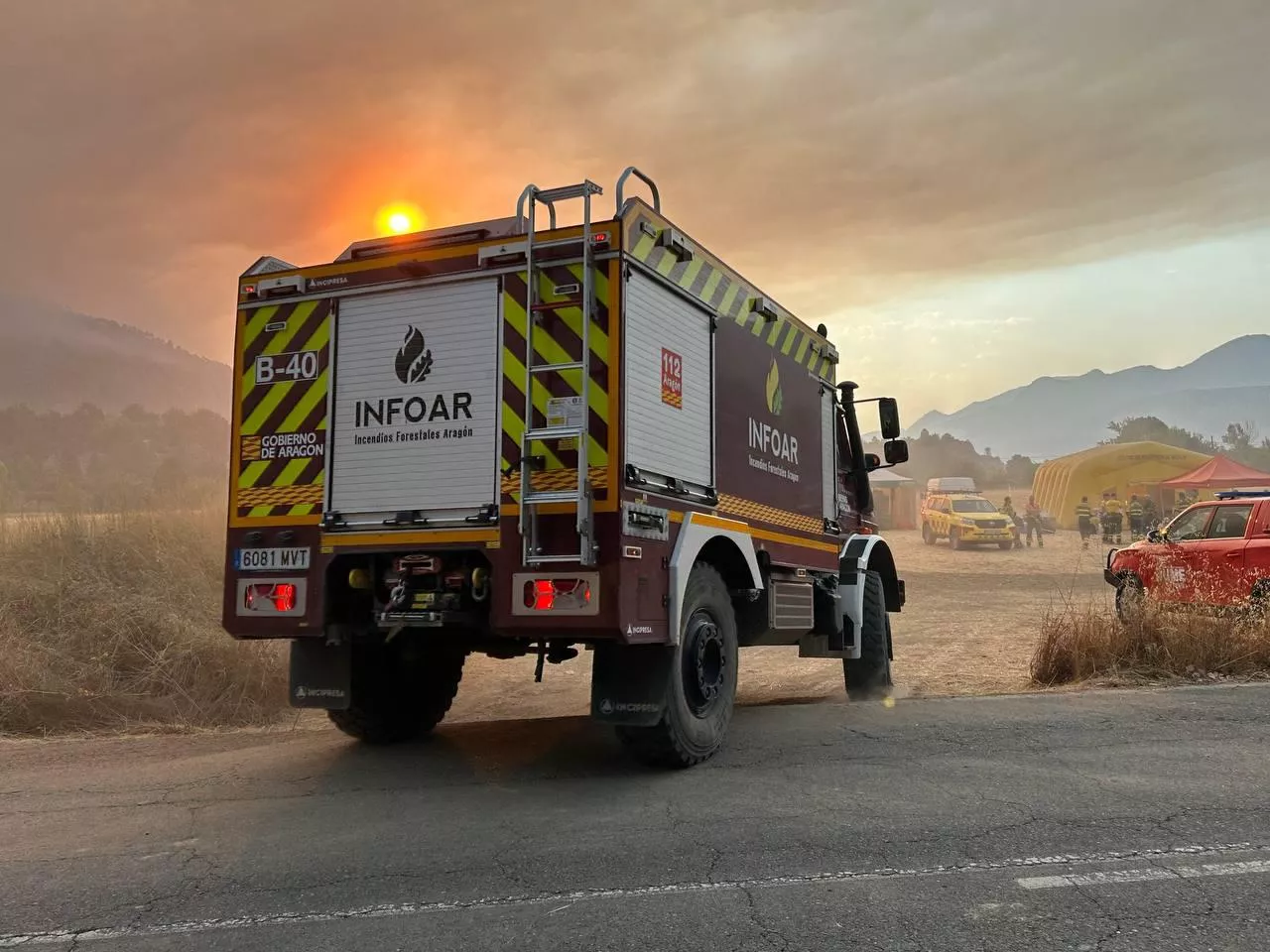 Nuevas evacuaciones por una reproducción en la cola del incendio de Las Peñas de Riglos.